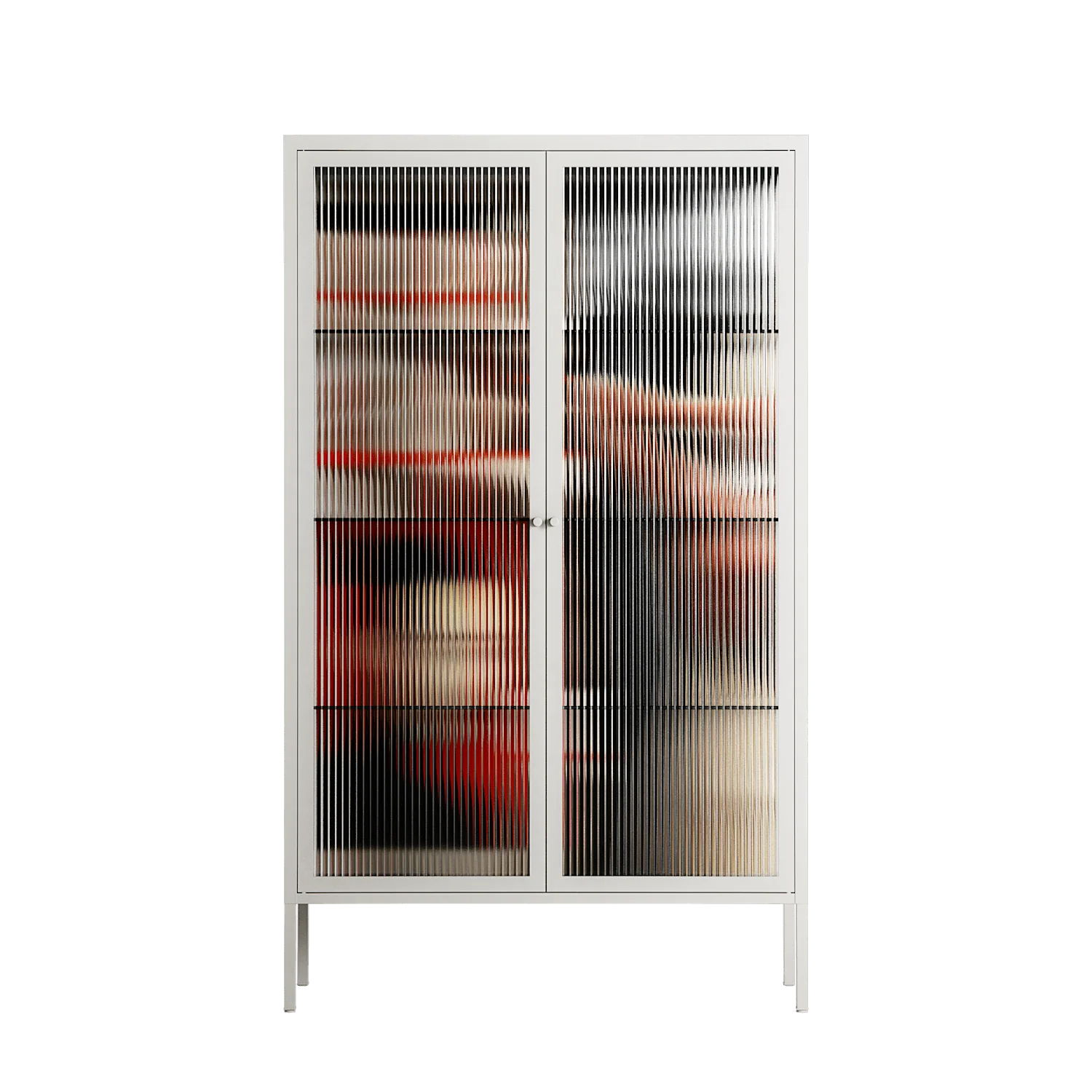 Where We Belong - Cabinet - Sophie Goudman-Peachey - Chalk - Reeded glass