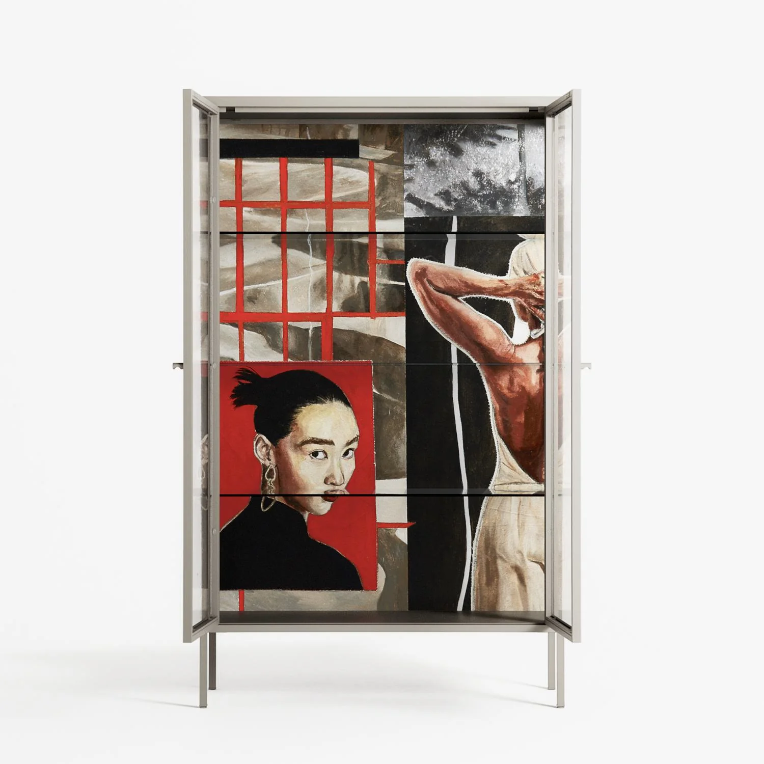 Where We Belong - Cabinet - Sophie Goudman-Peachey - Pebble - Clear glass - Image 3