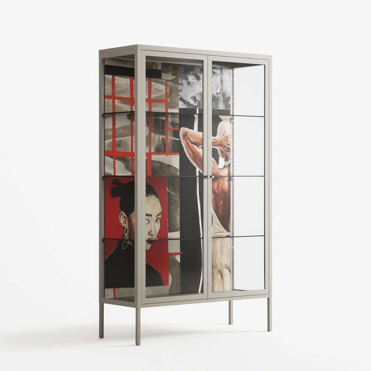 Where We Belong - Cabinet - Sophie Goudman-Peachey - Pebble - Clear glass - Image 4