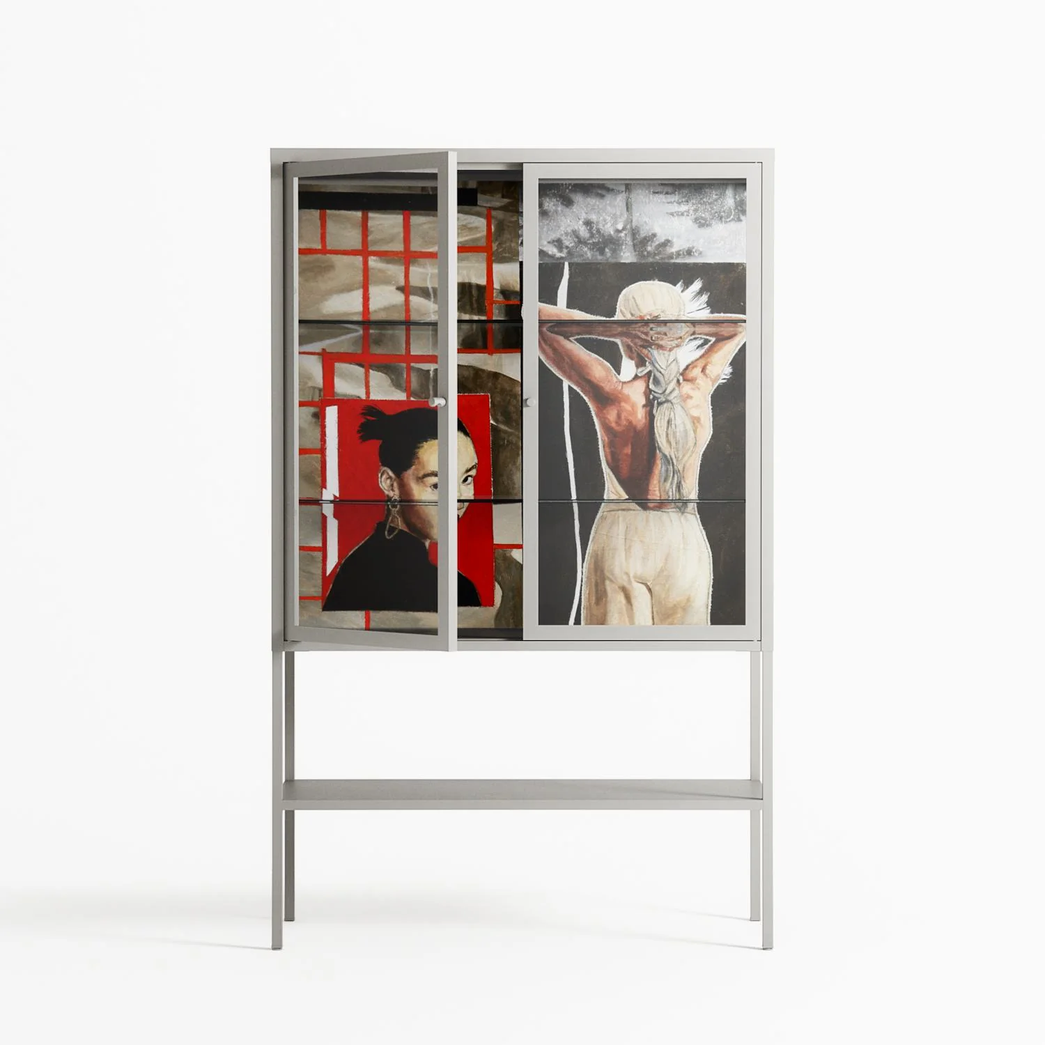 Where We Belong - Loft Cabinet - Sophie Goudman-Peachey - Chalk - Clear glass - Image 2