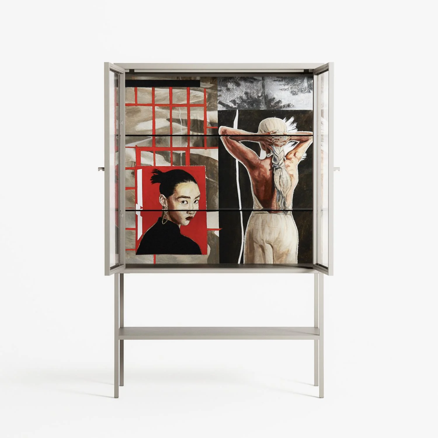 Where We Belong - Loft Cabinet - Sophie Goudman-Peachey - Pebble - Clear glass - Image 3