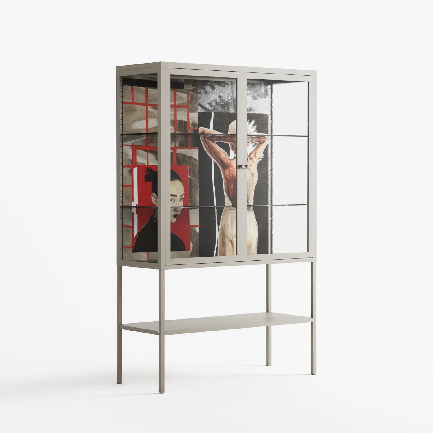 Where We Belong - Loft Cabinet - Sophie Goudman-Peachey - Pebble - Clear glass - Image 4