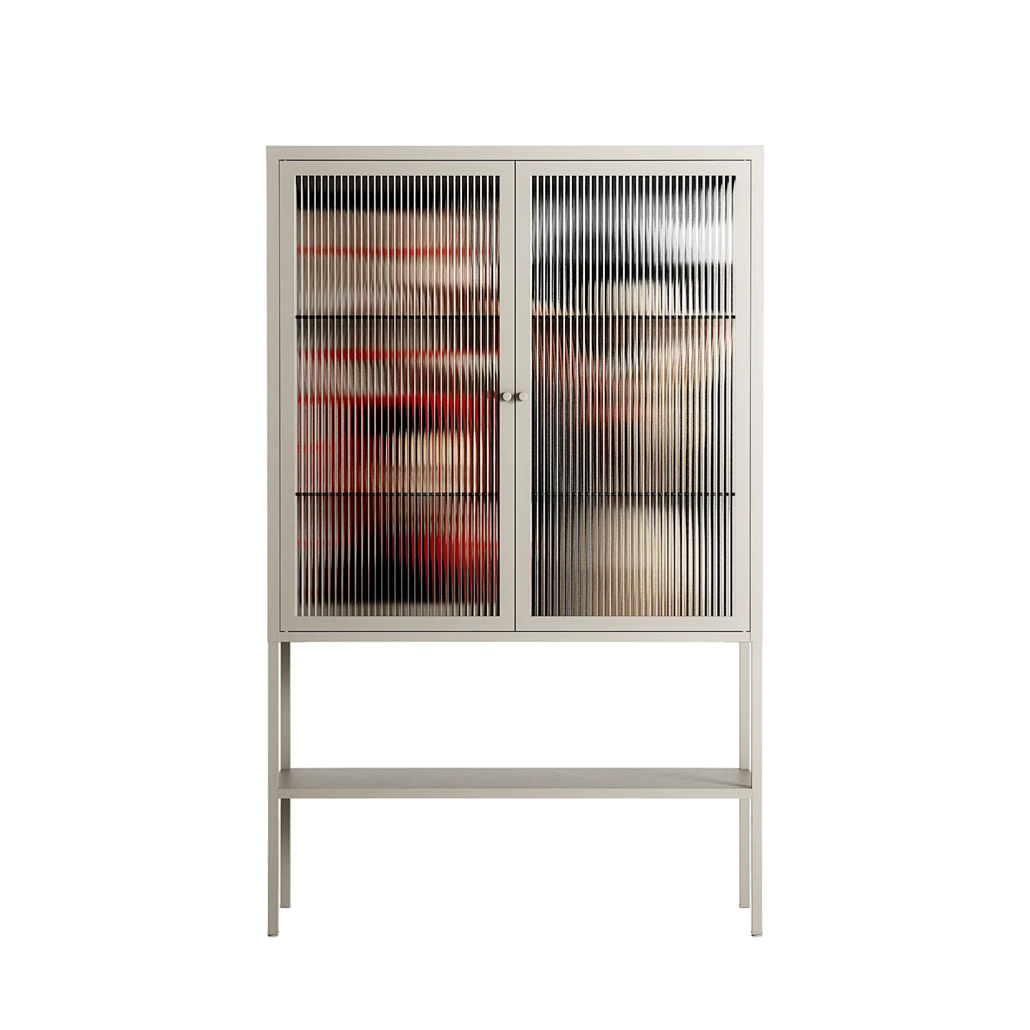 Where We Belong - Loft Cabinet - Sophie Goudman-Peachey - Pebble - Reeded glass