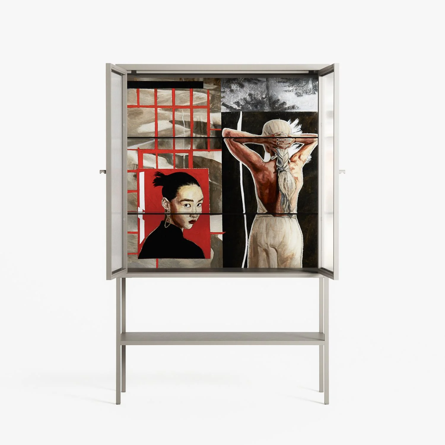 Where We Belong - Loft Cabinet - Sophie Goudman-Peachey - Pebble - Reeded glass - Image 3