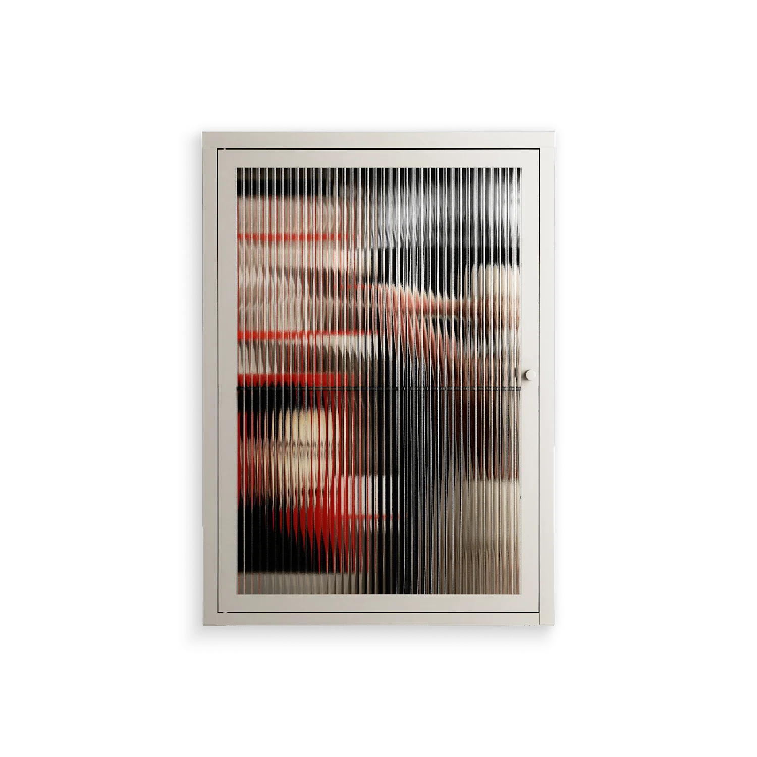 Where We Belong - Wall Cabinet - Sophie Goudman-Peachey - Pebble - Reeded glass