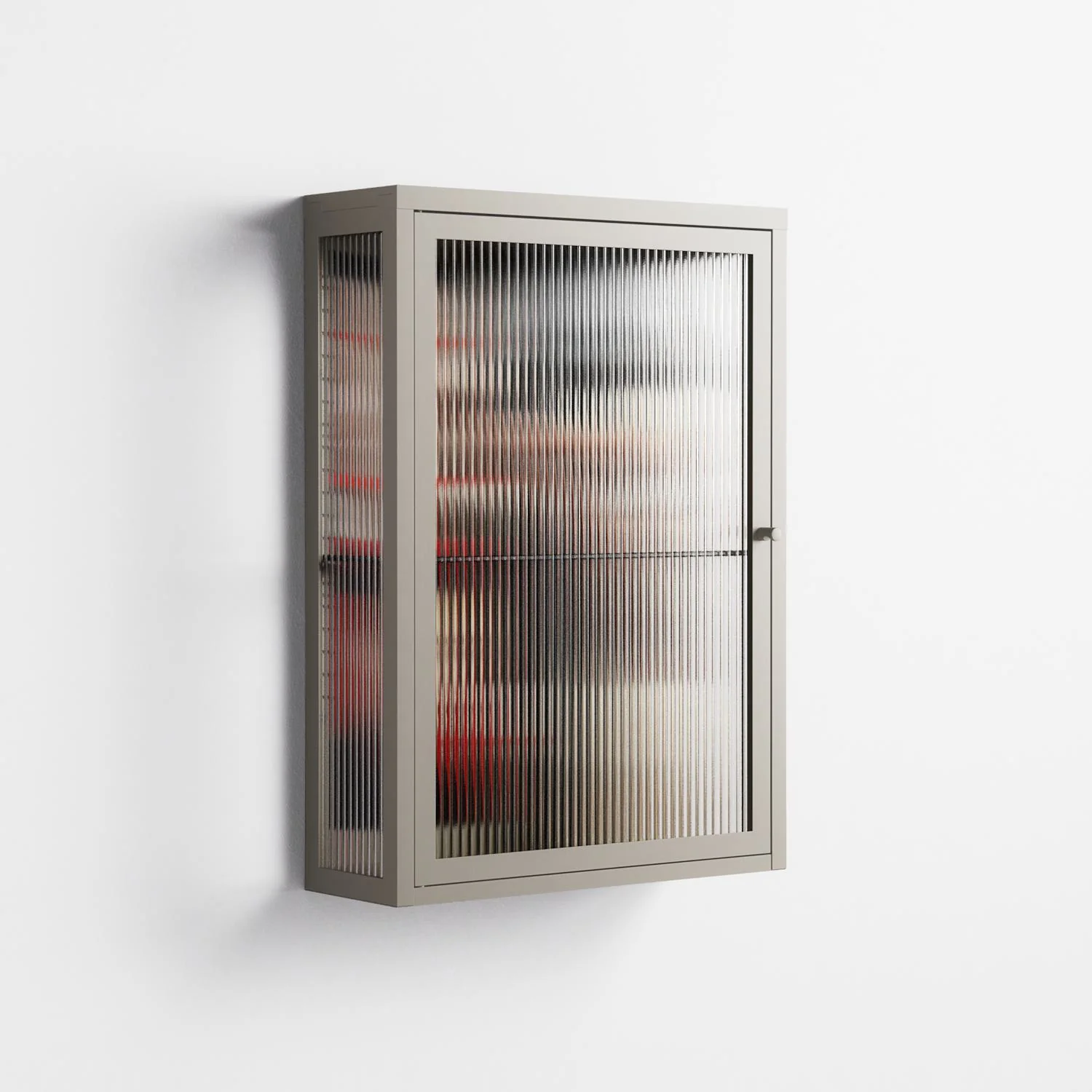 Where We Belong - Wall Cabinet - Sophie Goudman-Peachey - Pebble - Reeded glass - Image 4