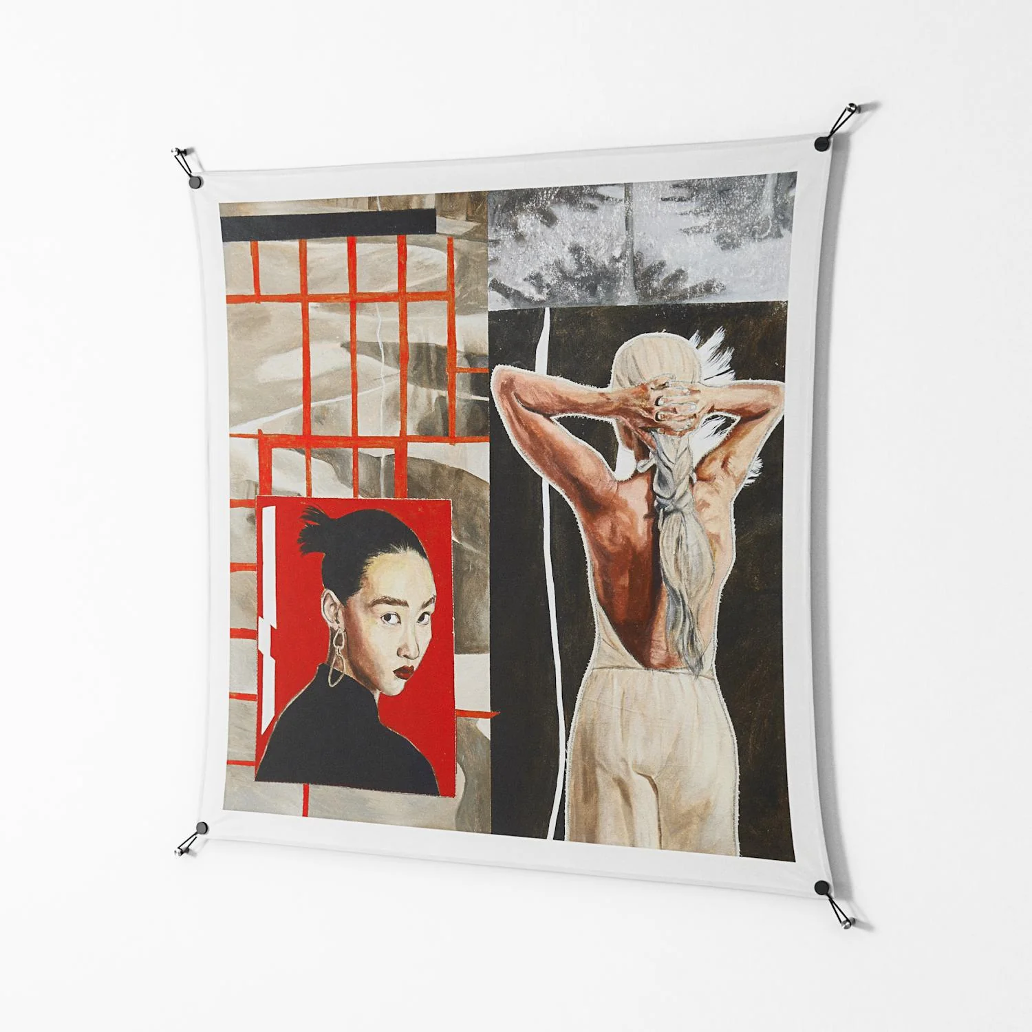Where We Belong - Work On Wall - Sophie Goudman - Black - 140 x 140 cm - Image 2