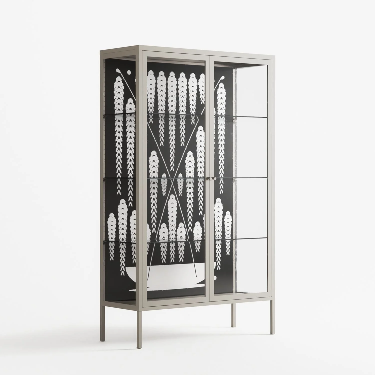 White Fern - Cabinet - Konrad Blaszczyk - Pebble - Clear glass - Image 4