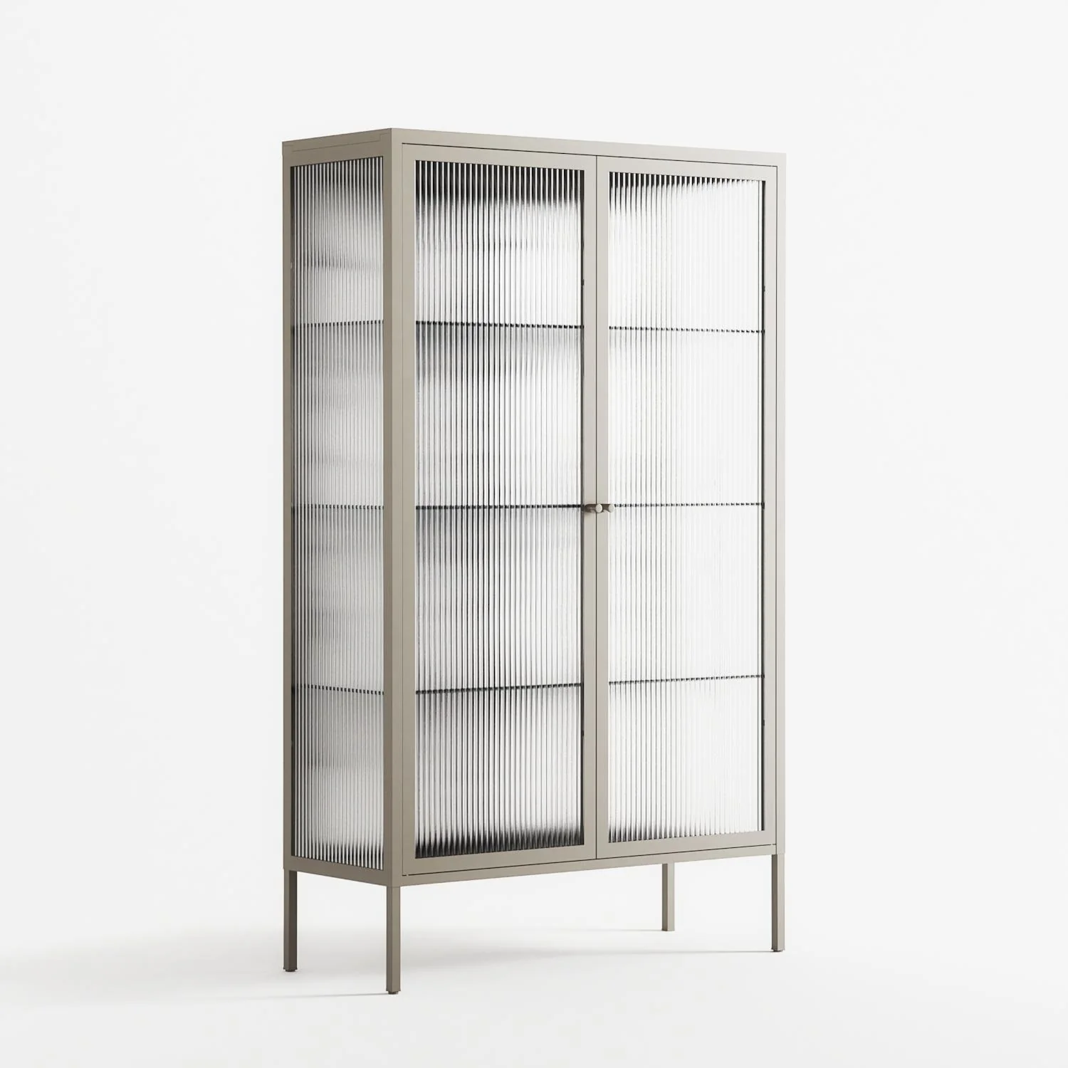 White Flowers - Cabinet - Konrad Blaszczyk - Pebble - Reeded glass - Image 4