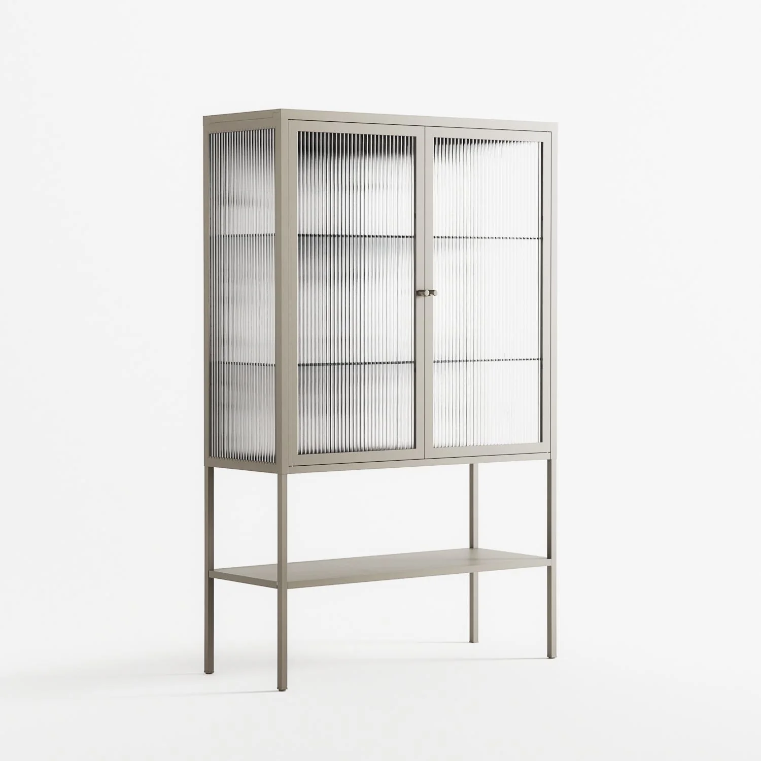 White Flowers - Loft Cabinet - Konrad Blaszczyk - Pebble - Reeded glass - Image 4