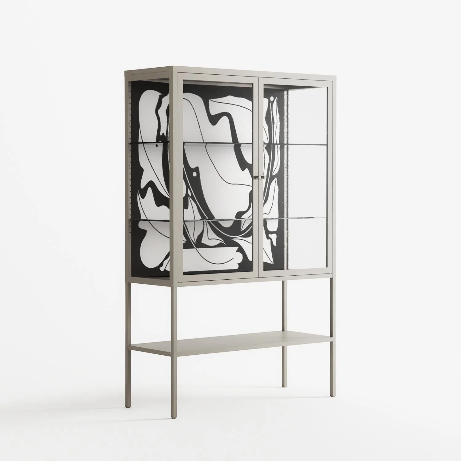 White Potted Plant - Loft Cabinet - Konrad Blaszczyk - Pebble - Clear glass - Image 4