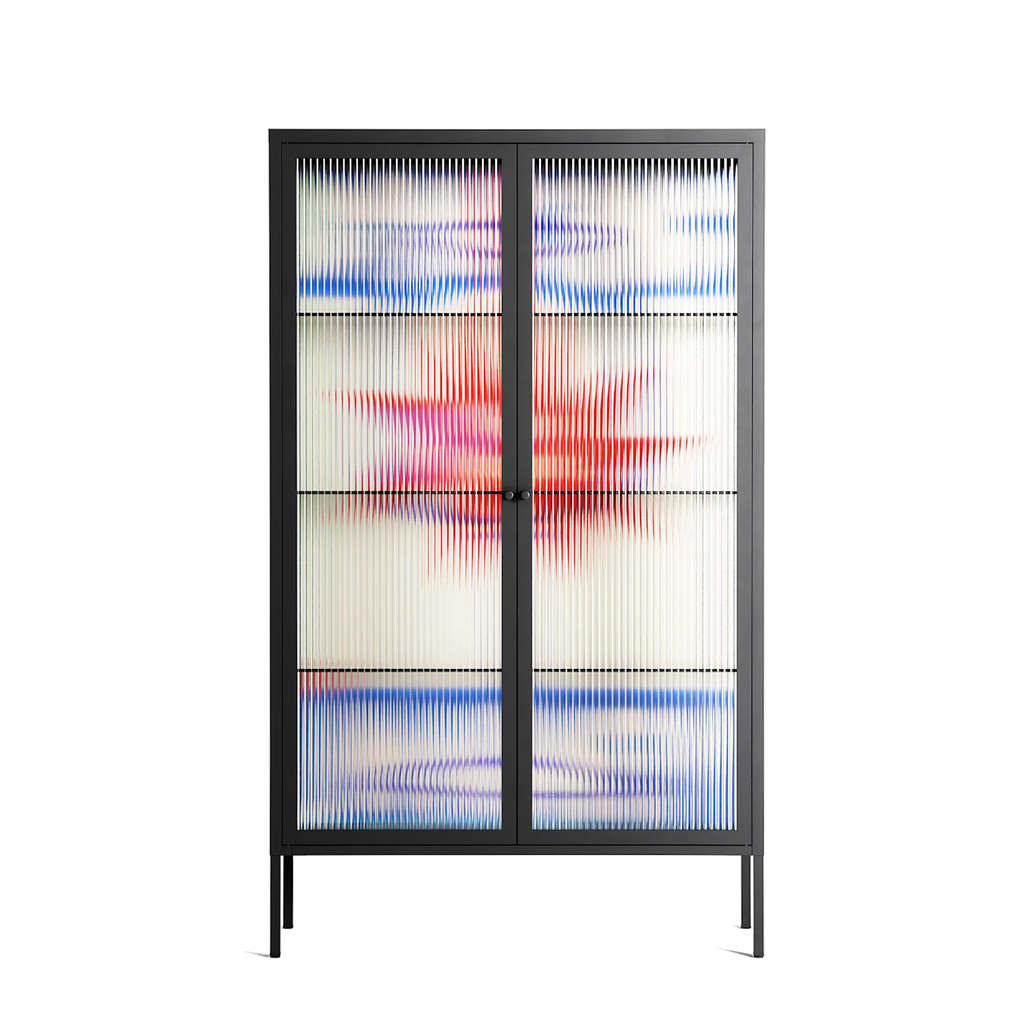 Wino Wagon - Cabinet - Ciara Wade - Antracite - Reeded glass