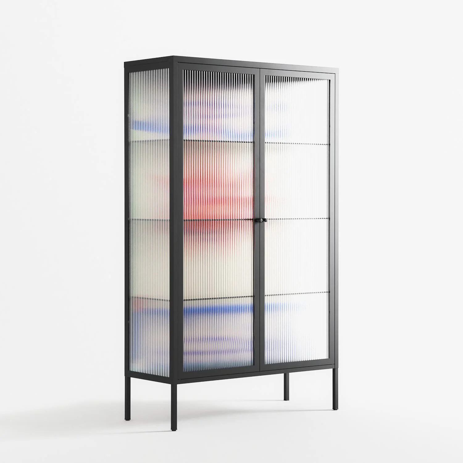 Wino Wagon - Cabinet - Ciara Wade - Antracite - Reeded glass - Image 4