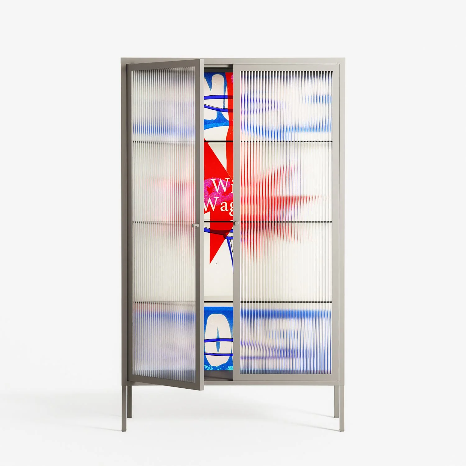 Wino Wagon - Cabinet - Ciara Wade - Pebble - Reeded glass - Image 2