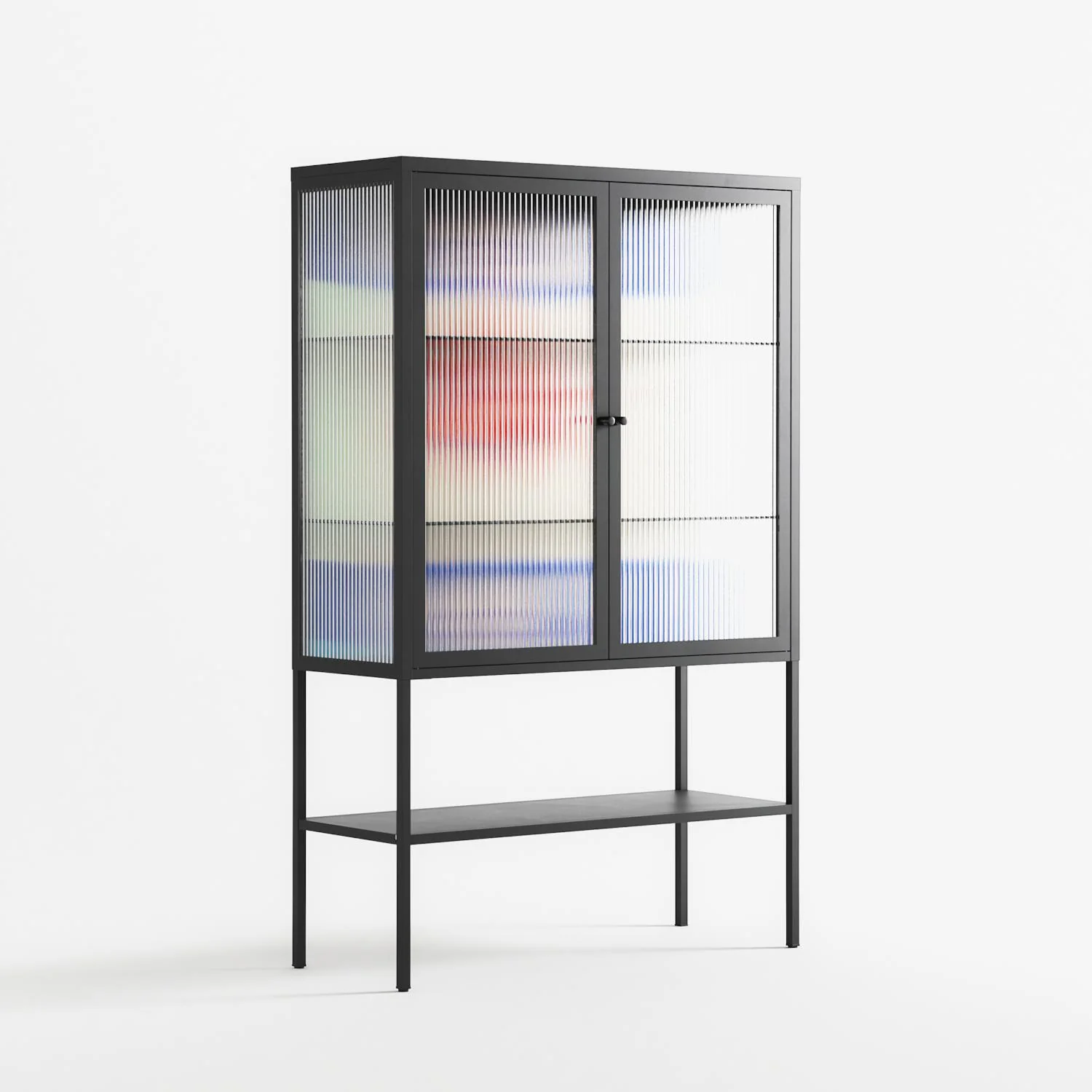 Wino Wagon - Loft Cabinet - Ciara Wade - Antracite - Reeded glass - Image 4