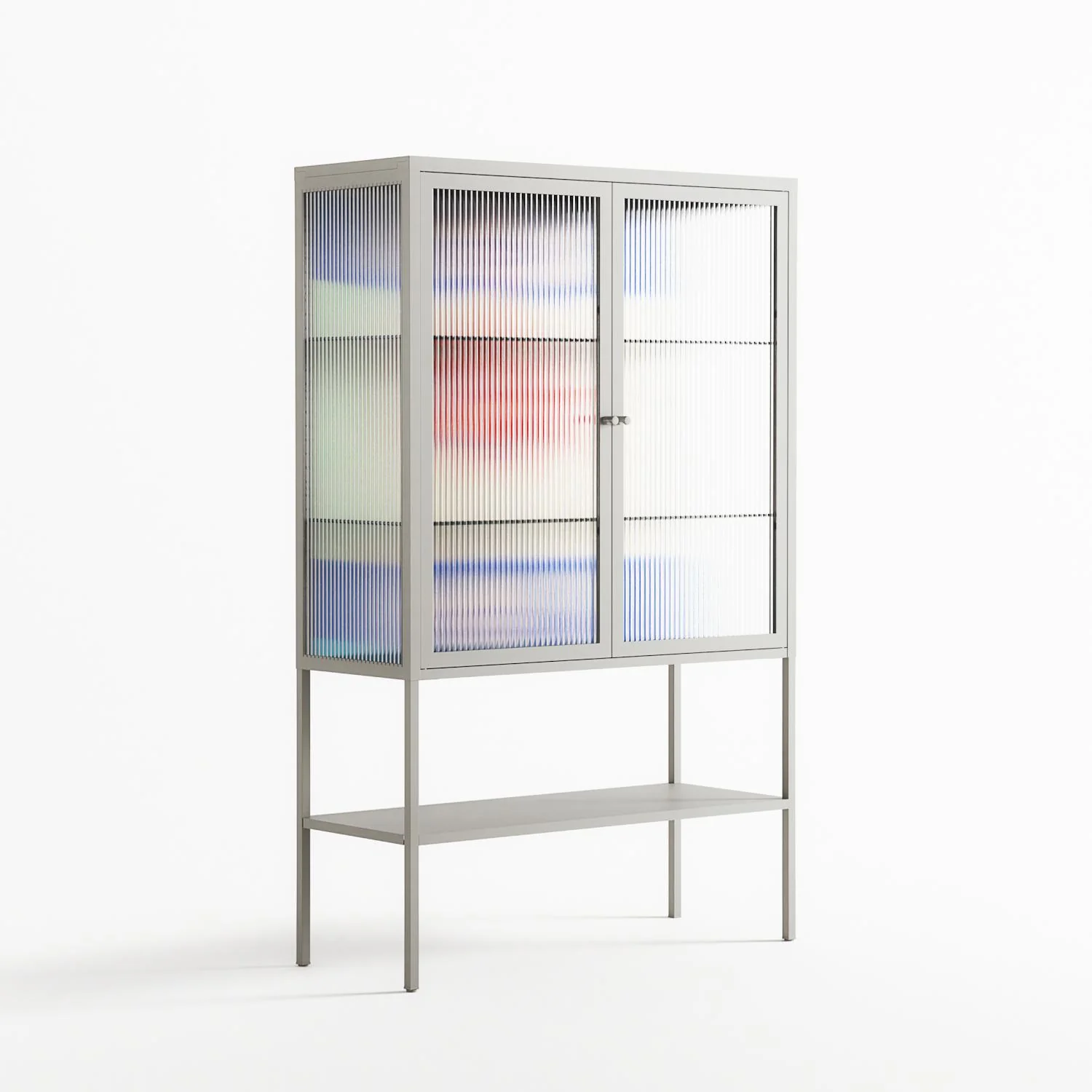 Wino Wagon - Loft Cabinet - Ciara Wade - Chalk - Reeded glass - Image 4