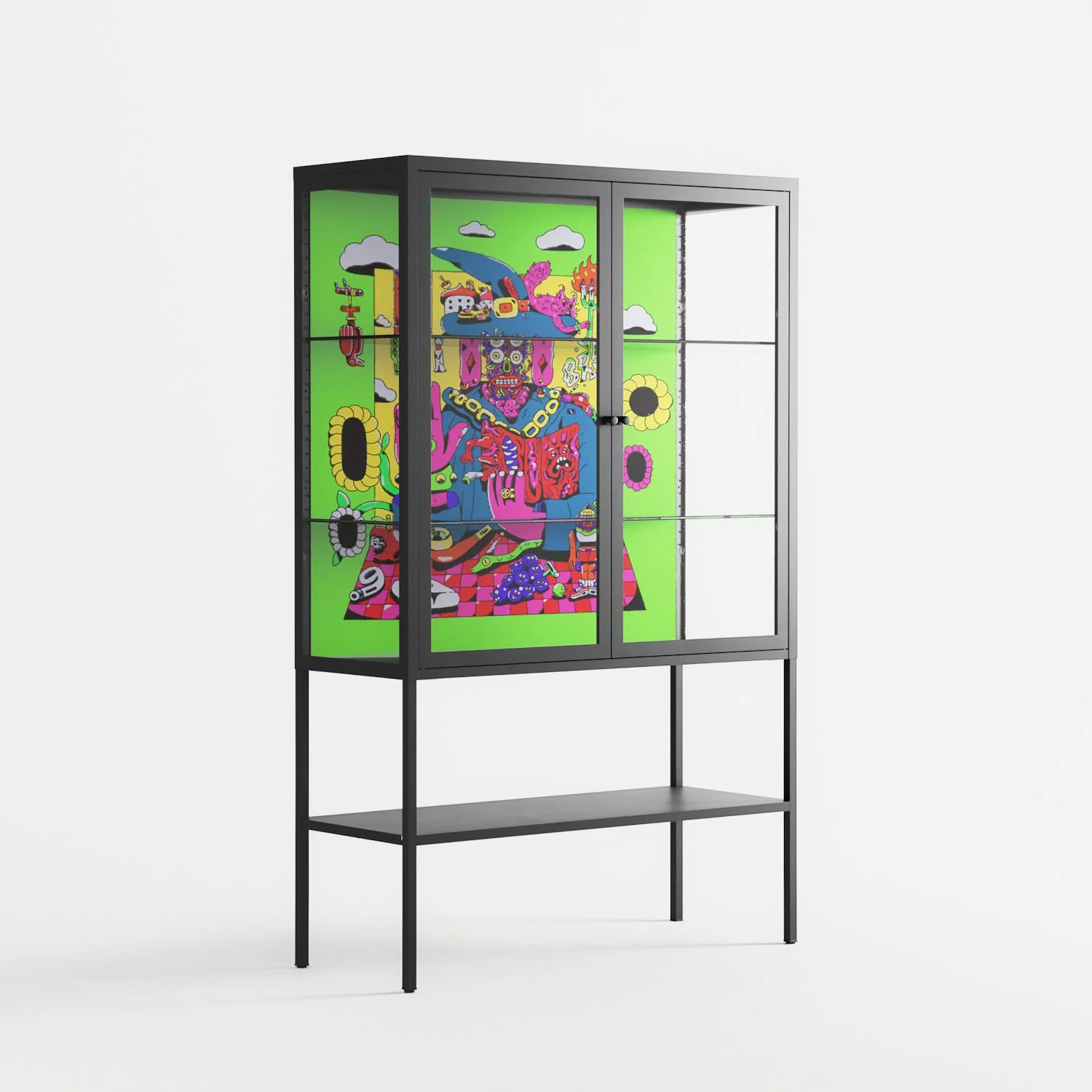 Wizard - Loft Cabinet - Cezar Berje - Antracite - Clear glass - Image 4