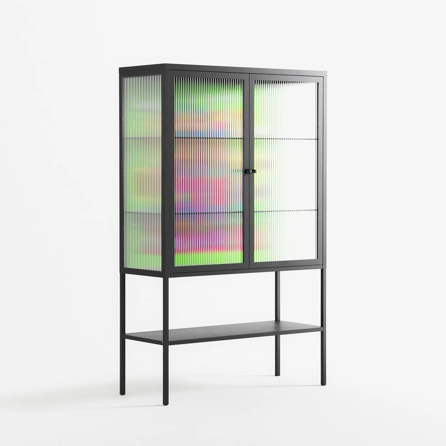 Wizard - Loft Cabinet - Cezar Berje - Antracite - Reeded glass - Image 4
