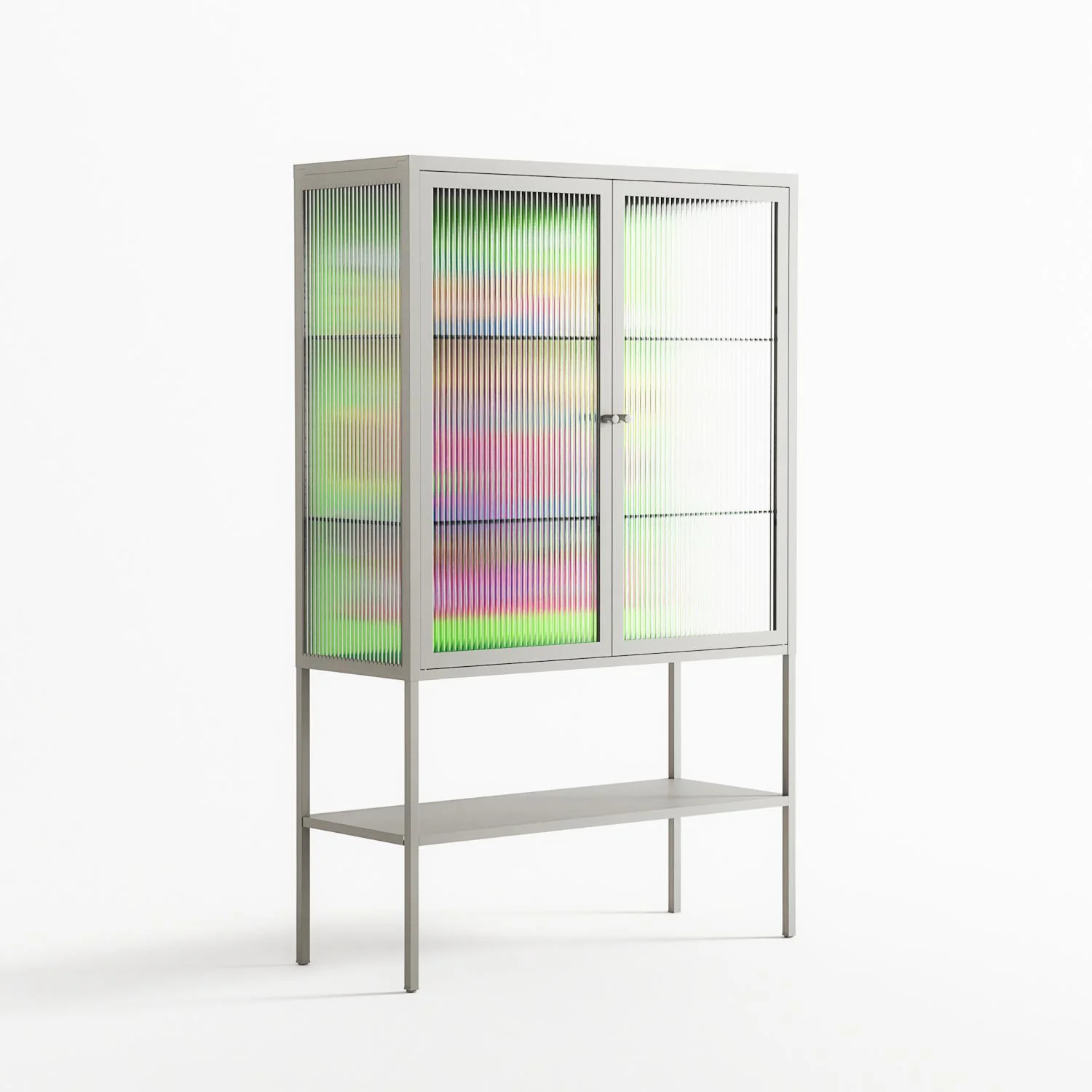 Wizard - Loft Cabinet - Cezar Berje - Chalk - Reeded glass - Image 4