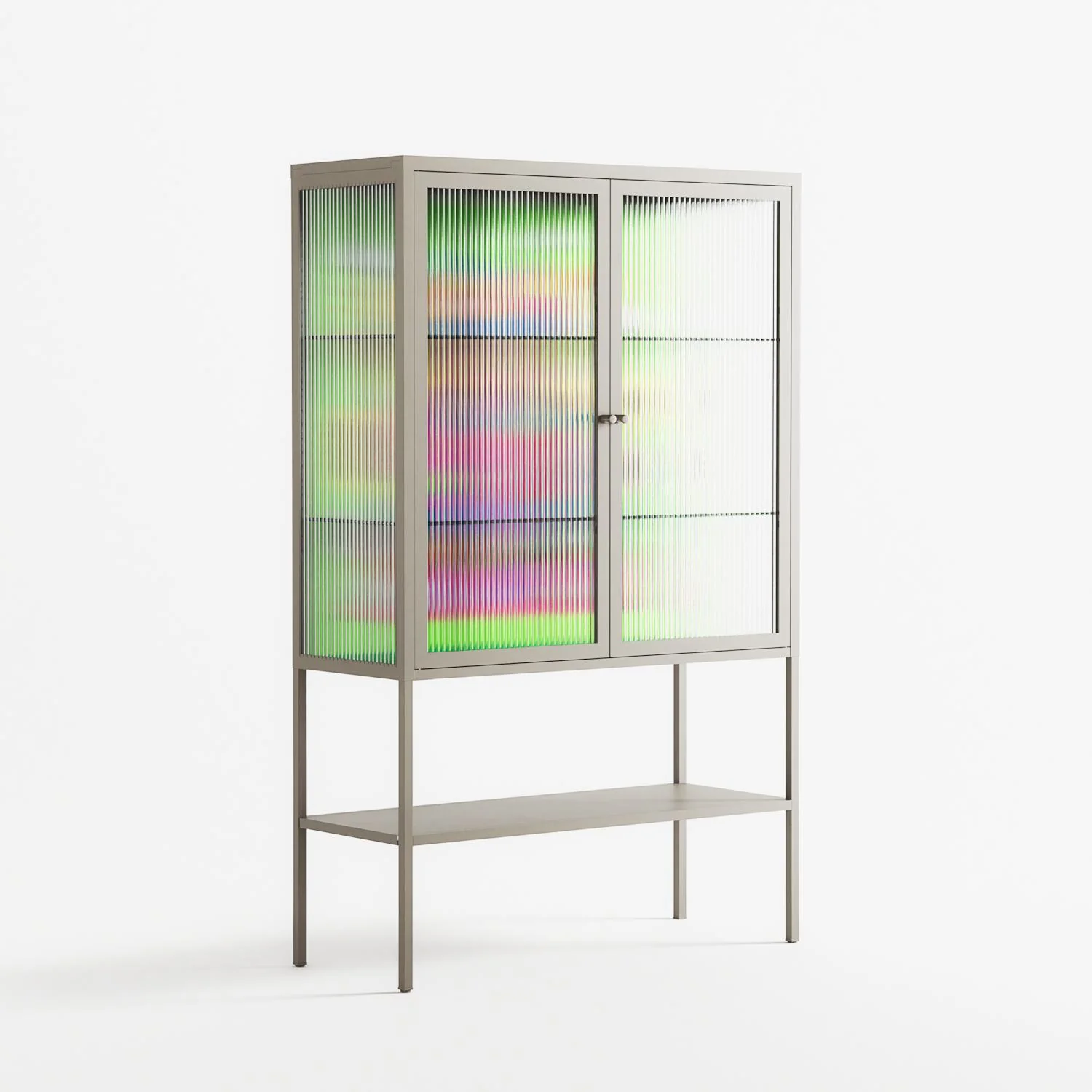 Wizard - Loft Cabinet - Cezar Berje - Pebble - Reeded glass - Image 4