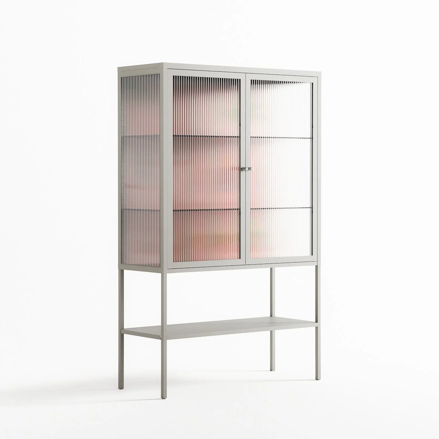 Woman at the Beach - Loft Cabinet - Raissa Oltmanns - Chalk - Reeded glass - Image 4