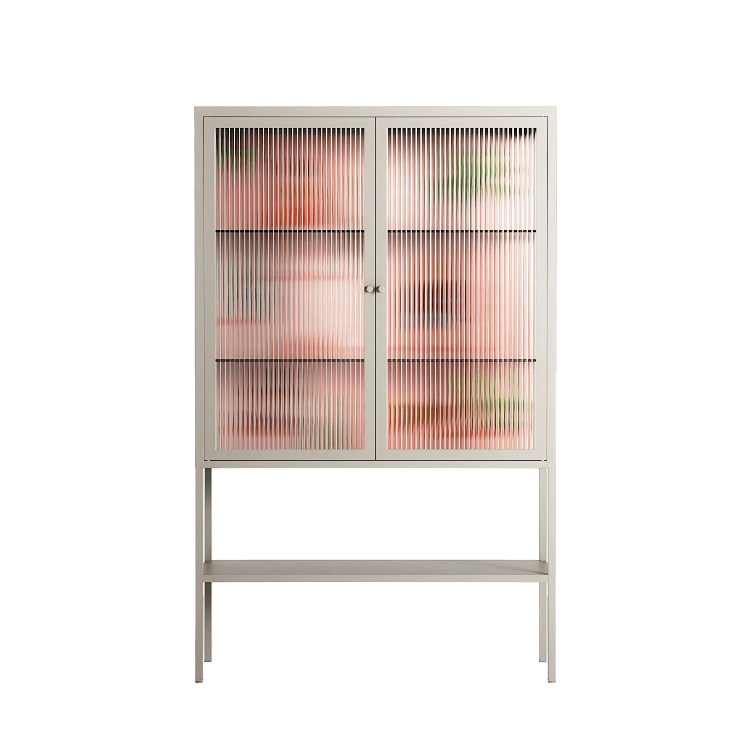 Woman at the Beach - Loft Cabinet - Raissa Oltmanns - Pebble - Reeded glass