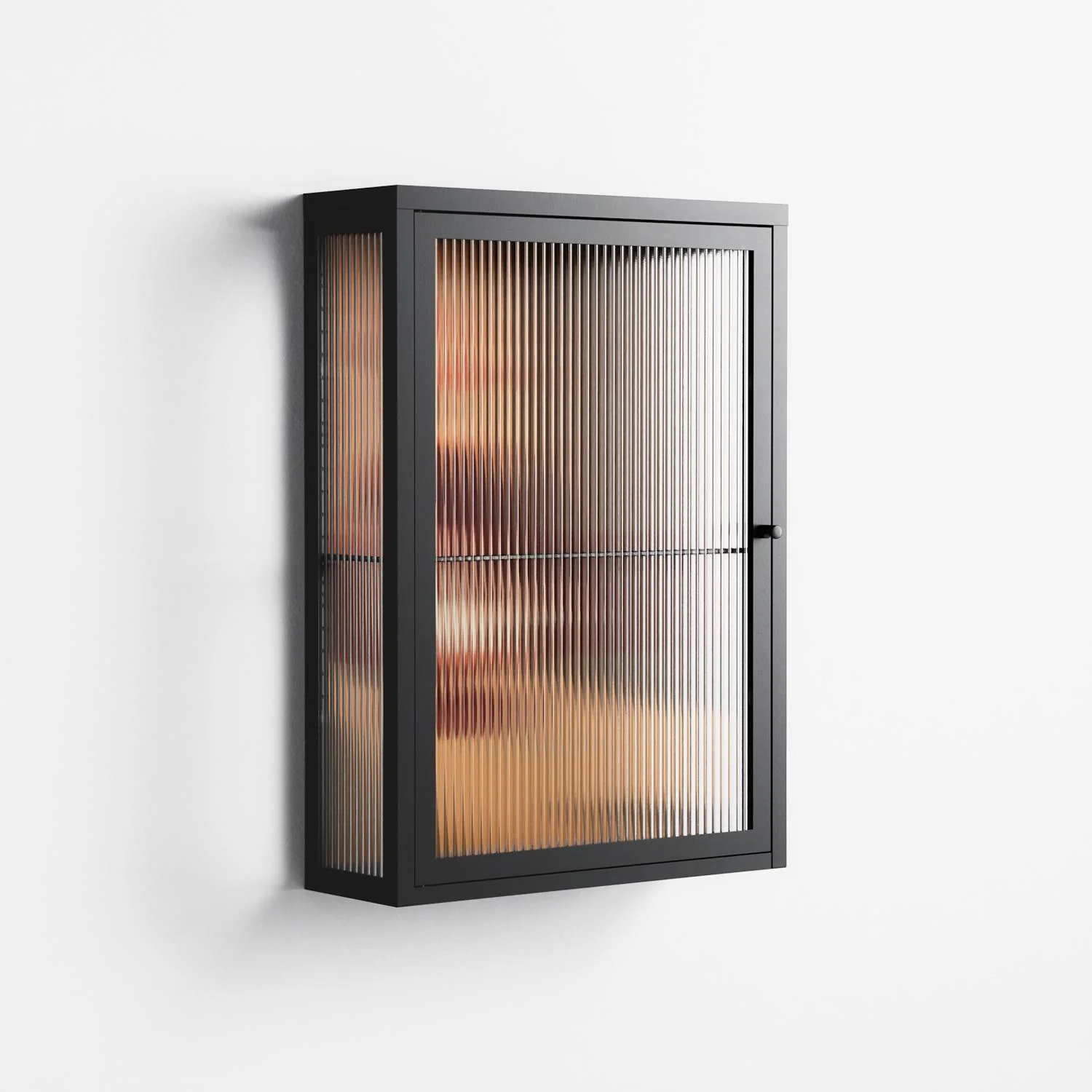 Women In Ballchair - Wall Cabinet - Kristin Eriksson - Antracite - Reeded glass - Image 4