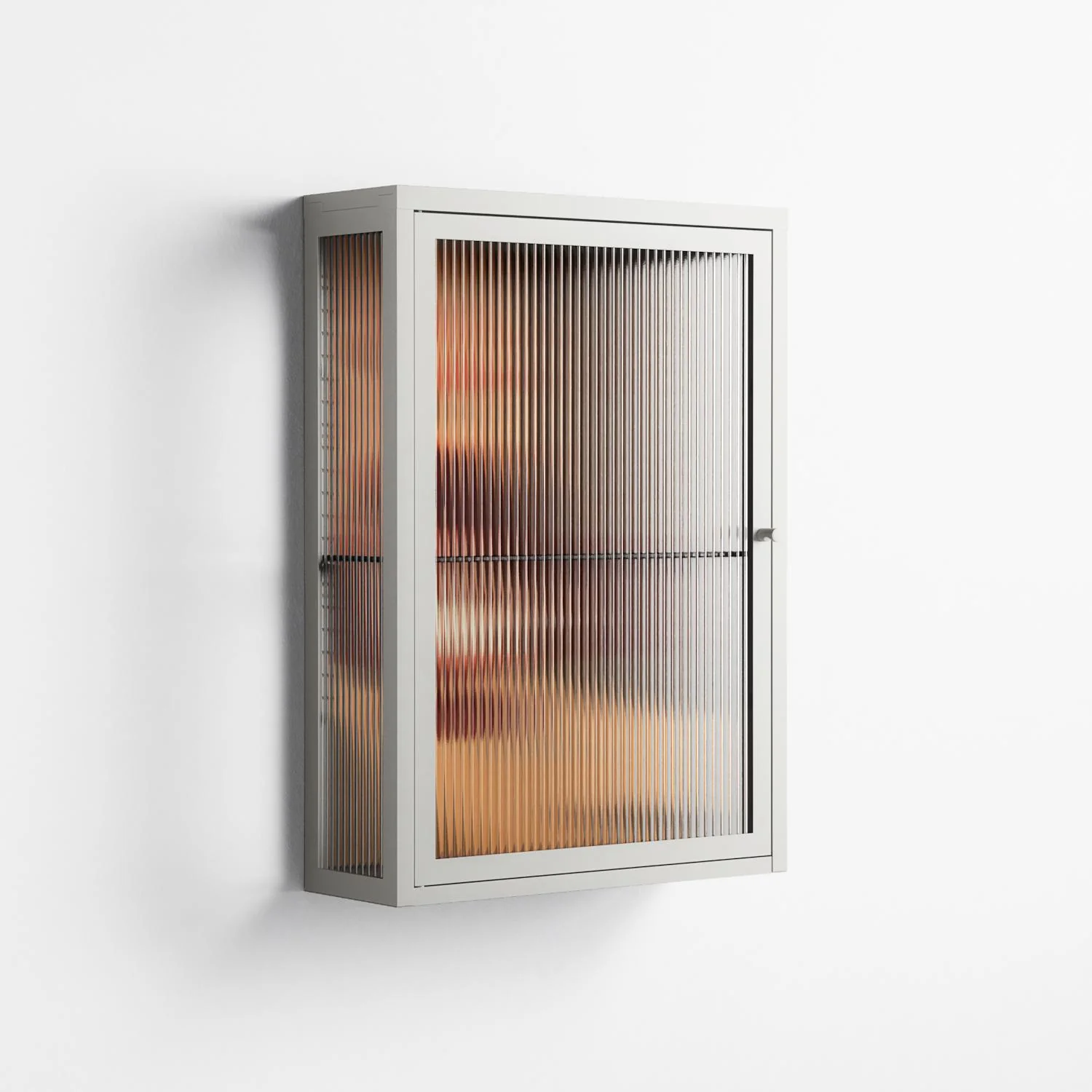 Women In Ballchair - Wall Cabinet - Kristin Eriksson - Chalk - Reeded glass - Image 4