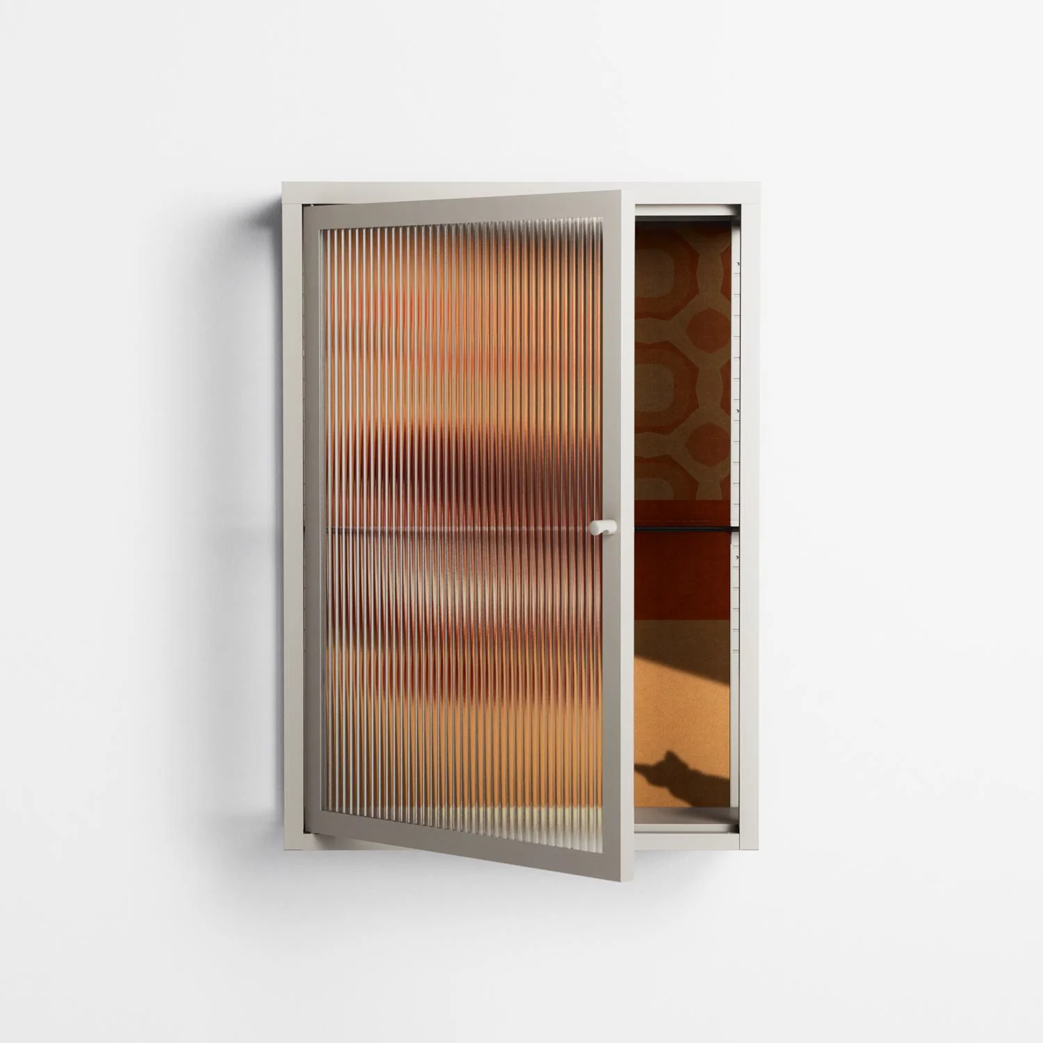 Women In Ballchair - Wall Cabinet - Kristin Eriksson - Pebble - Reeded glass - Image 2