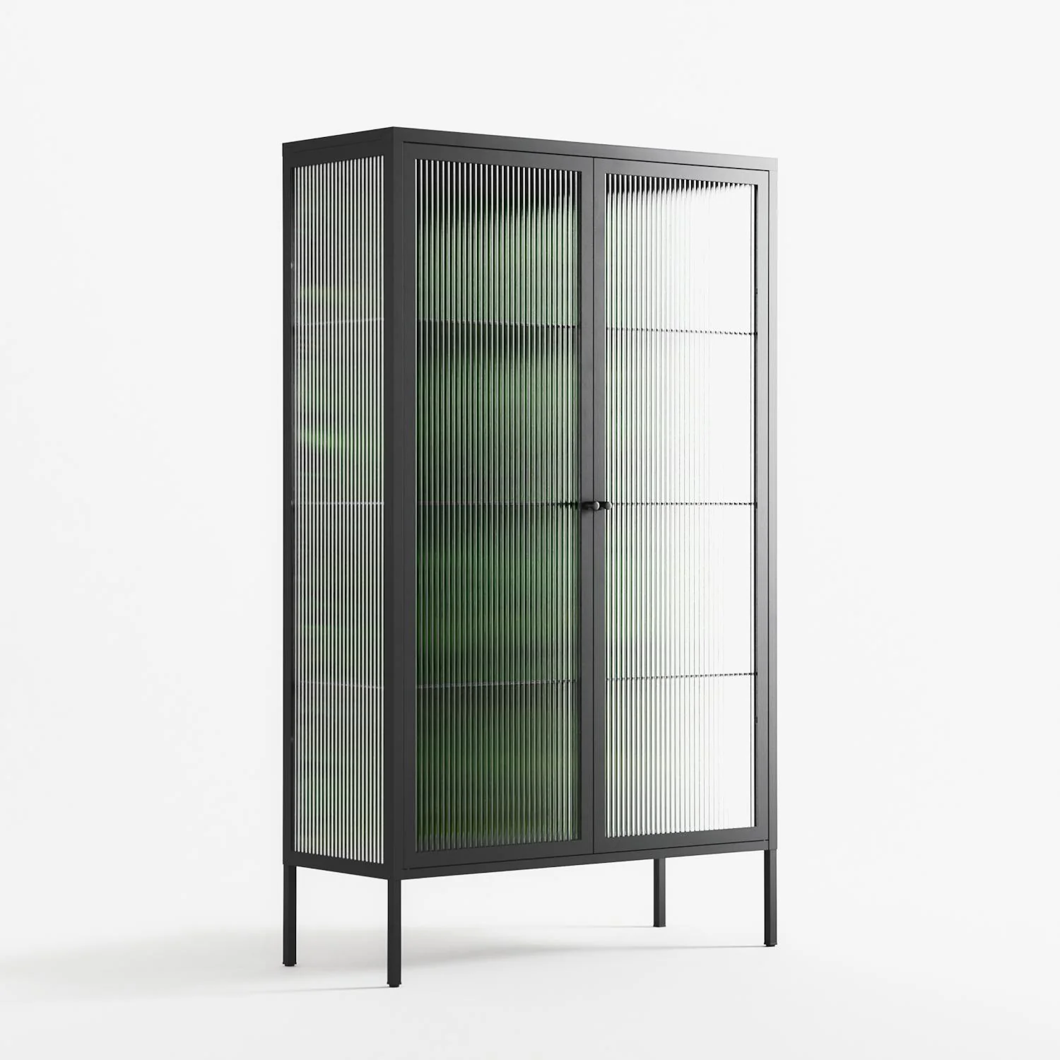 Wottosque Green - Cabinet - Craig Watkins - Antracite - Reeded glass - Image 4