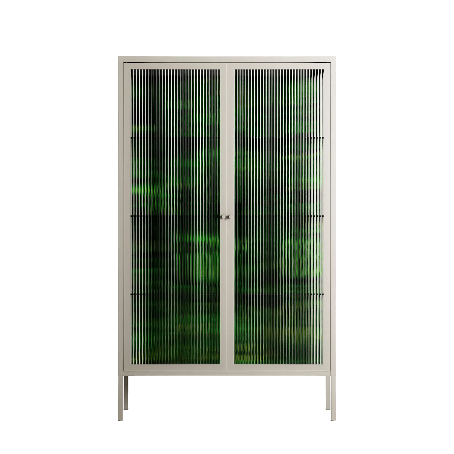 Wottosque Green - Cabinet - Craig Watkins - Pebble - Reeded glass