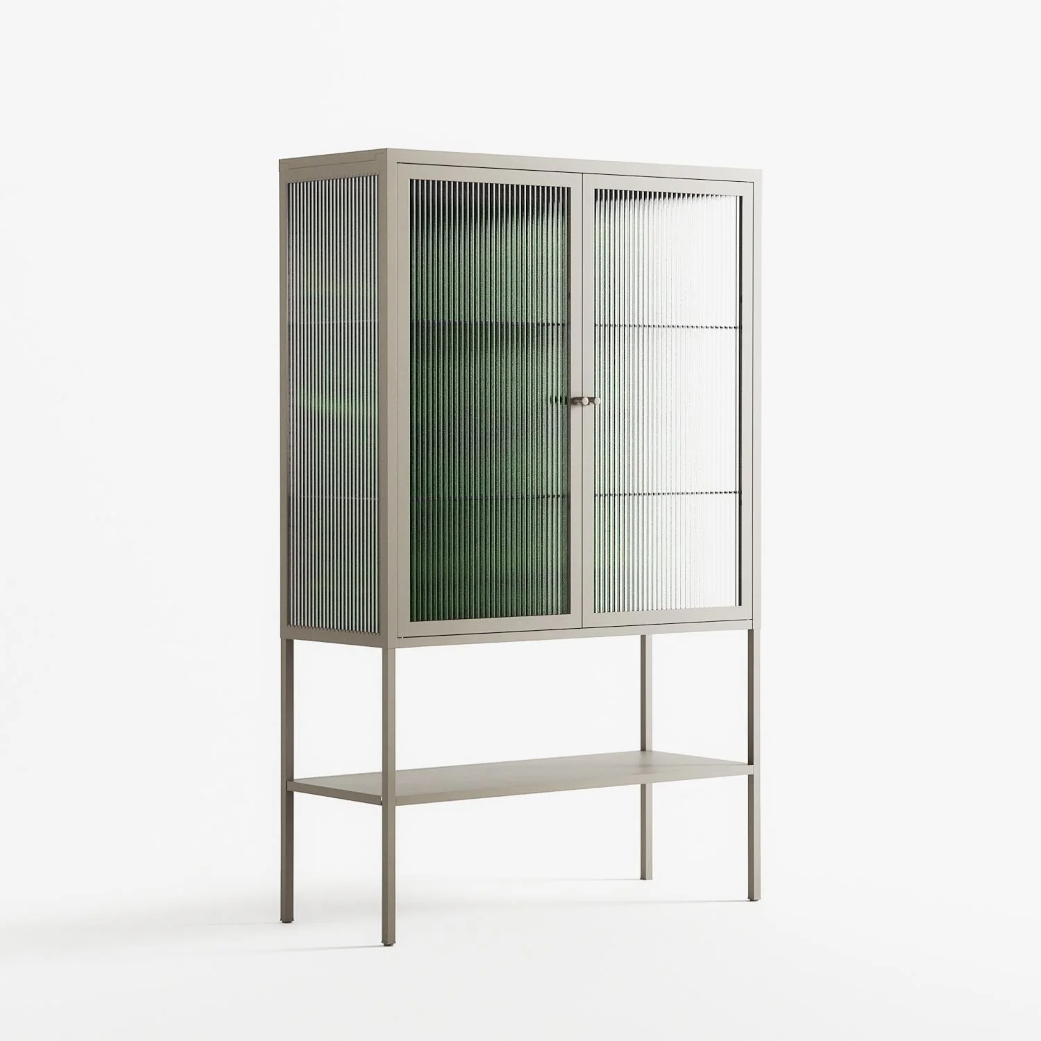 Wottosque Green - Loft Cabinet - Craig Watkins - Pebble - Reeded glass - Image 4
