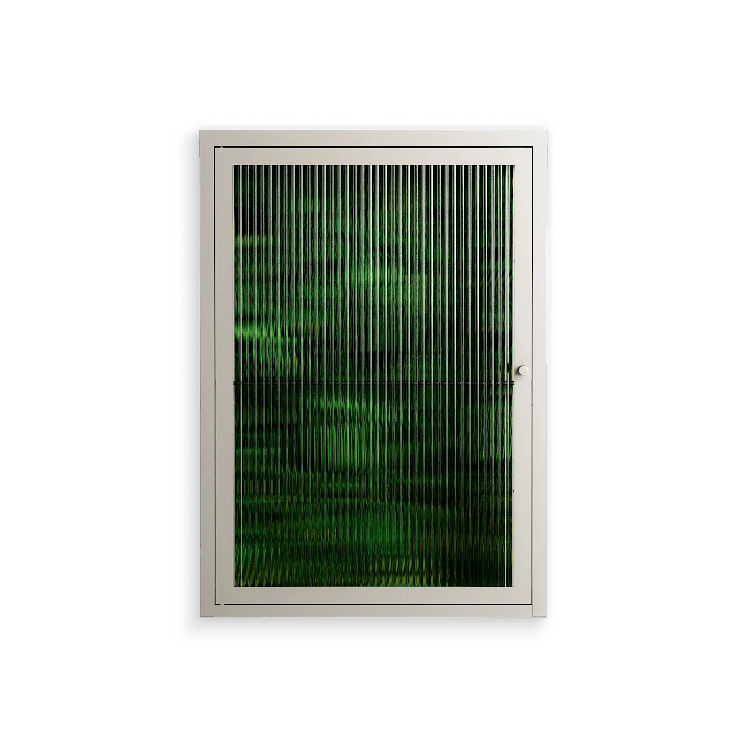 Wottosque Green - Wall Cabinet - Craig Watkins - Pebble - Reeded glass