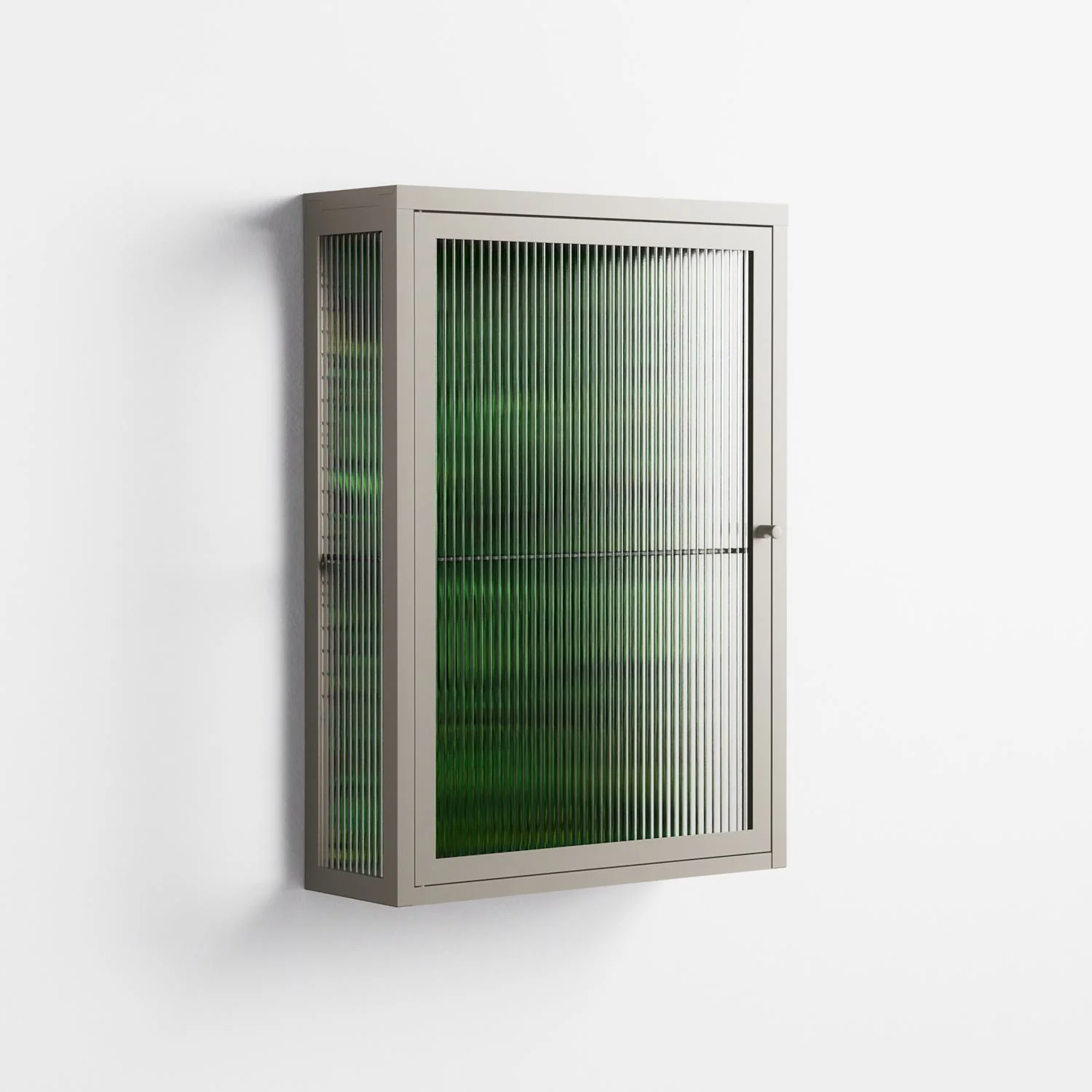 Wottosque Green - Wall Cabinet - Craig Watkins - Pebble - Reeded glass - Image 4