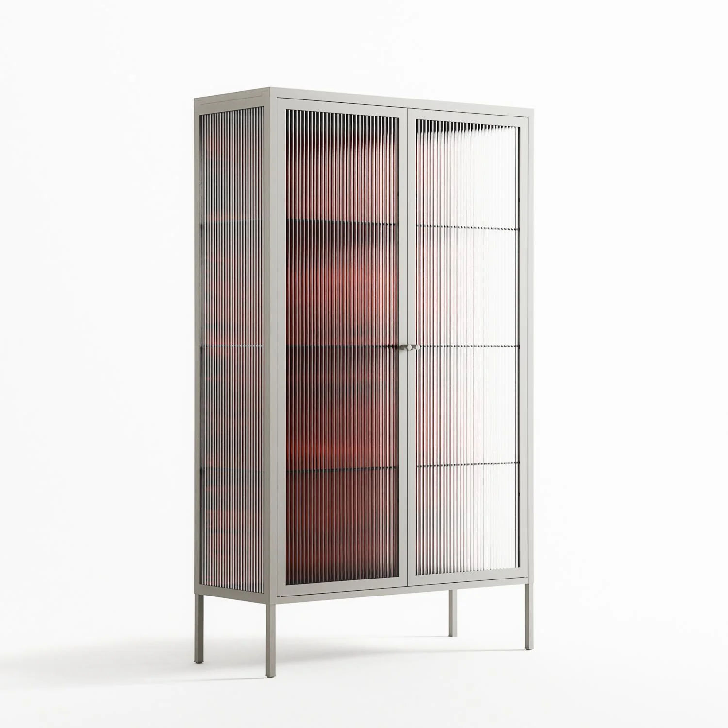 Wottosque Red - Cabinet - Craig Watkins - Chalk - Reeded glass - Image 4