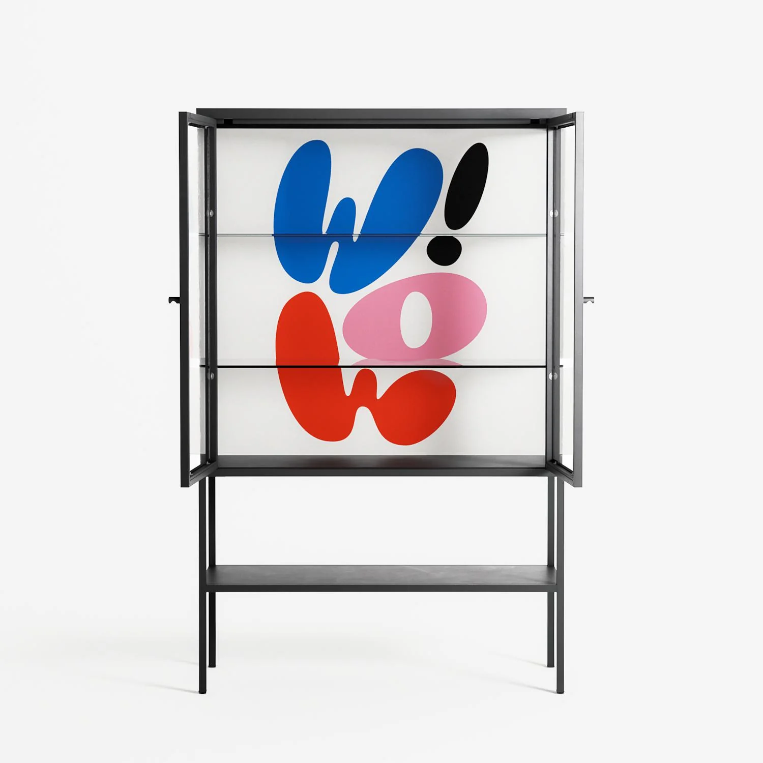 Wow - Loft Cabinet - Vratislav Pecka - Antracite - Clear glass - Image 3