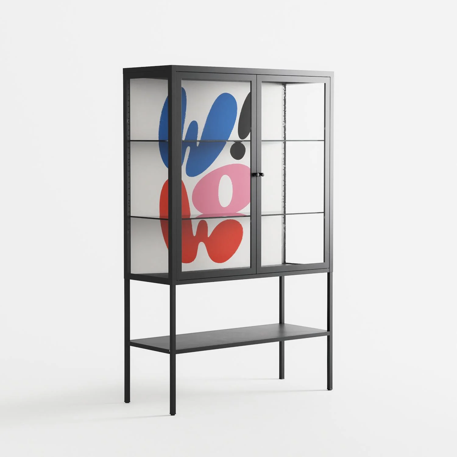 Wow - Loft Cabinet - Vratislav Pecka - Antracite - Clear glass - Image 4