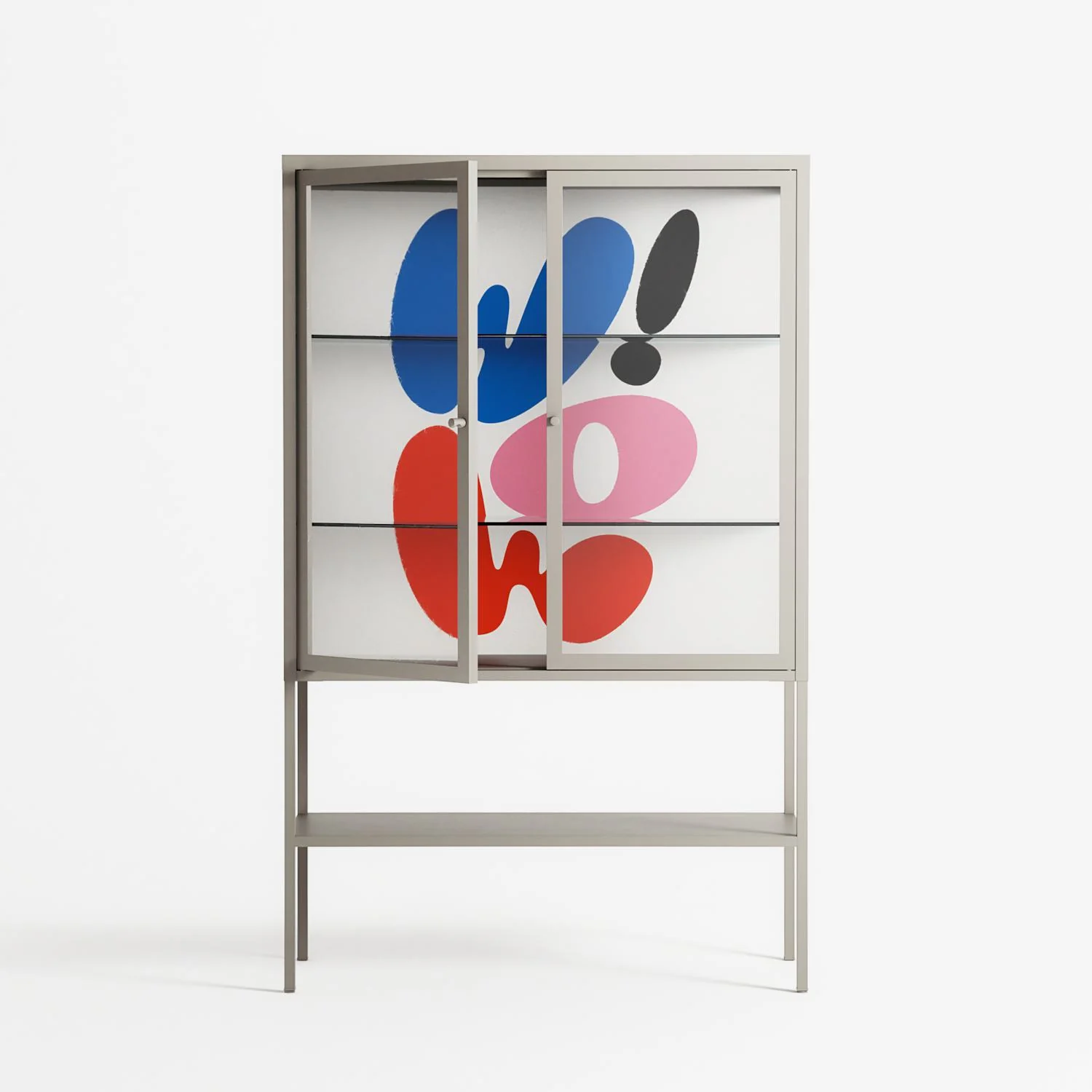 Wow - Loft Cabinet - Vratislav Pecka - Pebble - Clear glass - Image 2