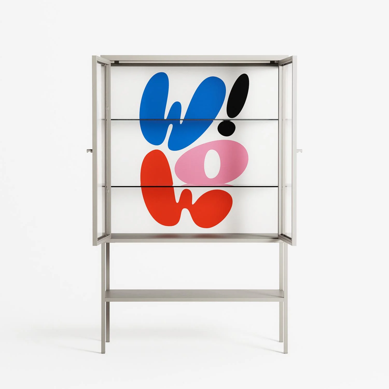 Wow - Loft Cabinet - Vratislav Pecka - Pebble - Clear glass - Image 3