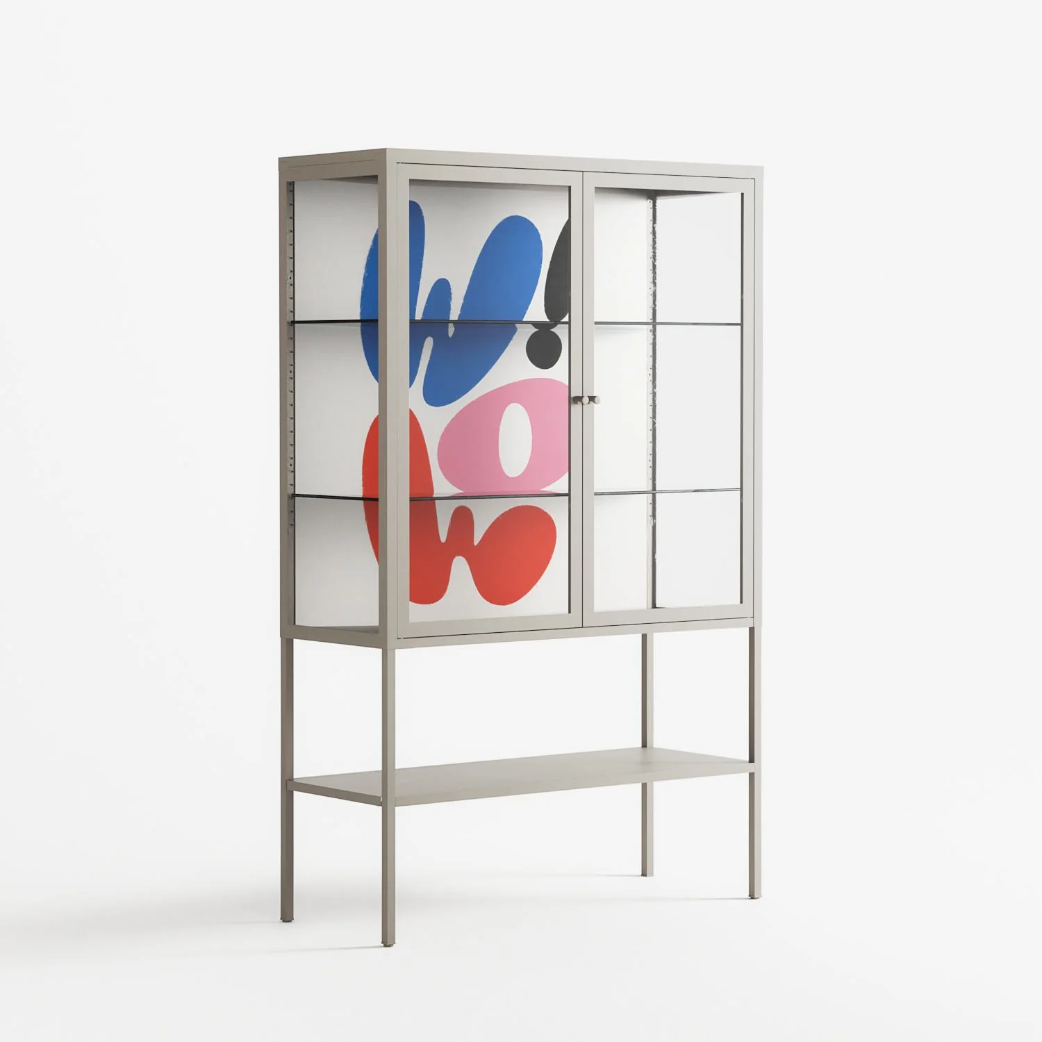 Wow - Loft Cabinet - Vratislav Pecka - Pebble - Clear glass - Image 4