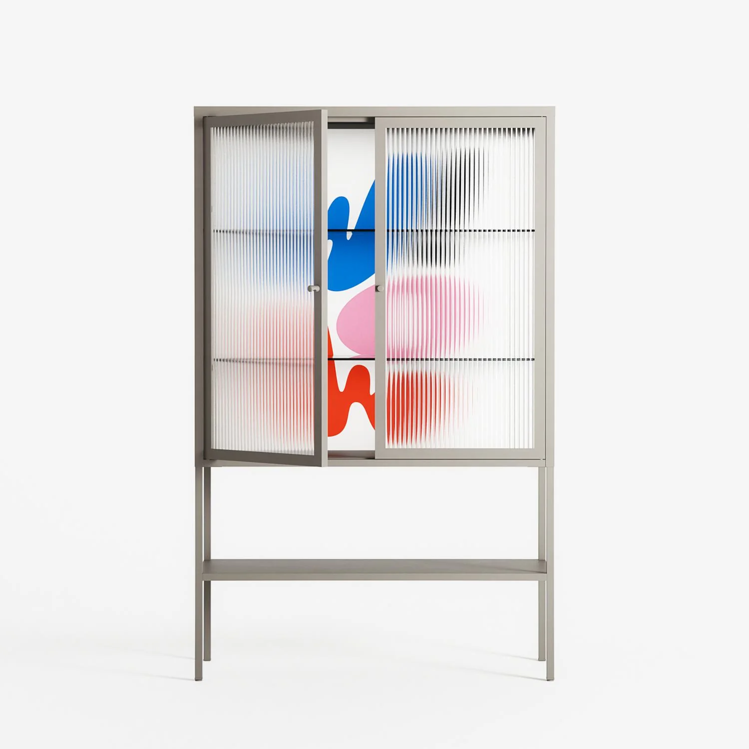 Wow - Loft Cabinet - Vratislav Pecka - Pebble - Reeded glass - Image 2