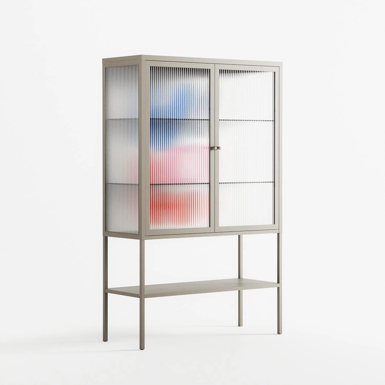 Wow - Loft Cabinet - Vratislav Pecka - Pebble - Reeded glass - Image 4