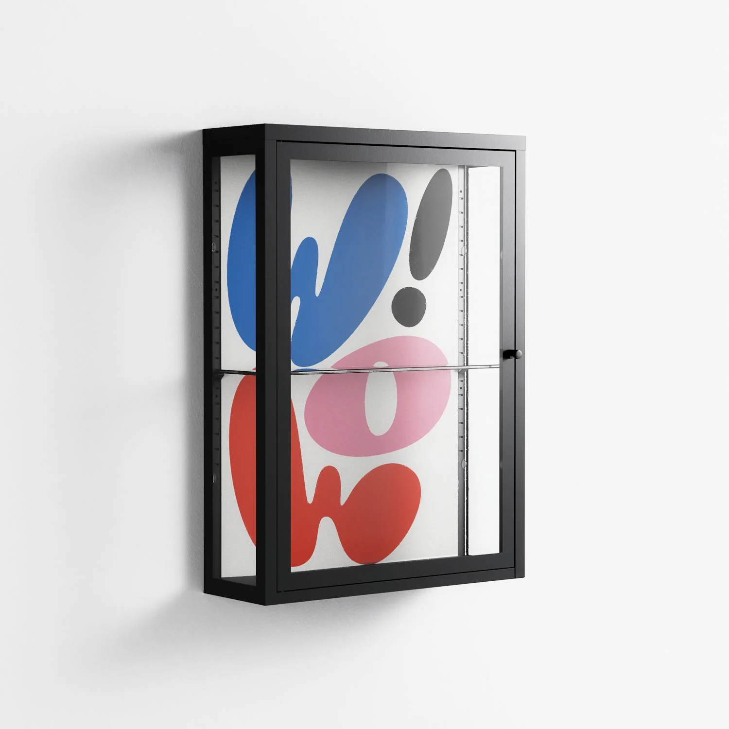 Wow - Wall Cabinet - Vratislav Pecka - Antracite - Clear glass - Image 4