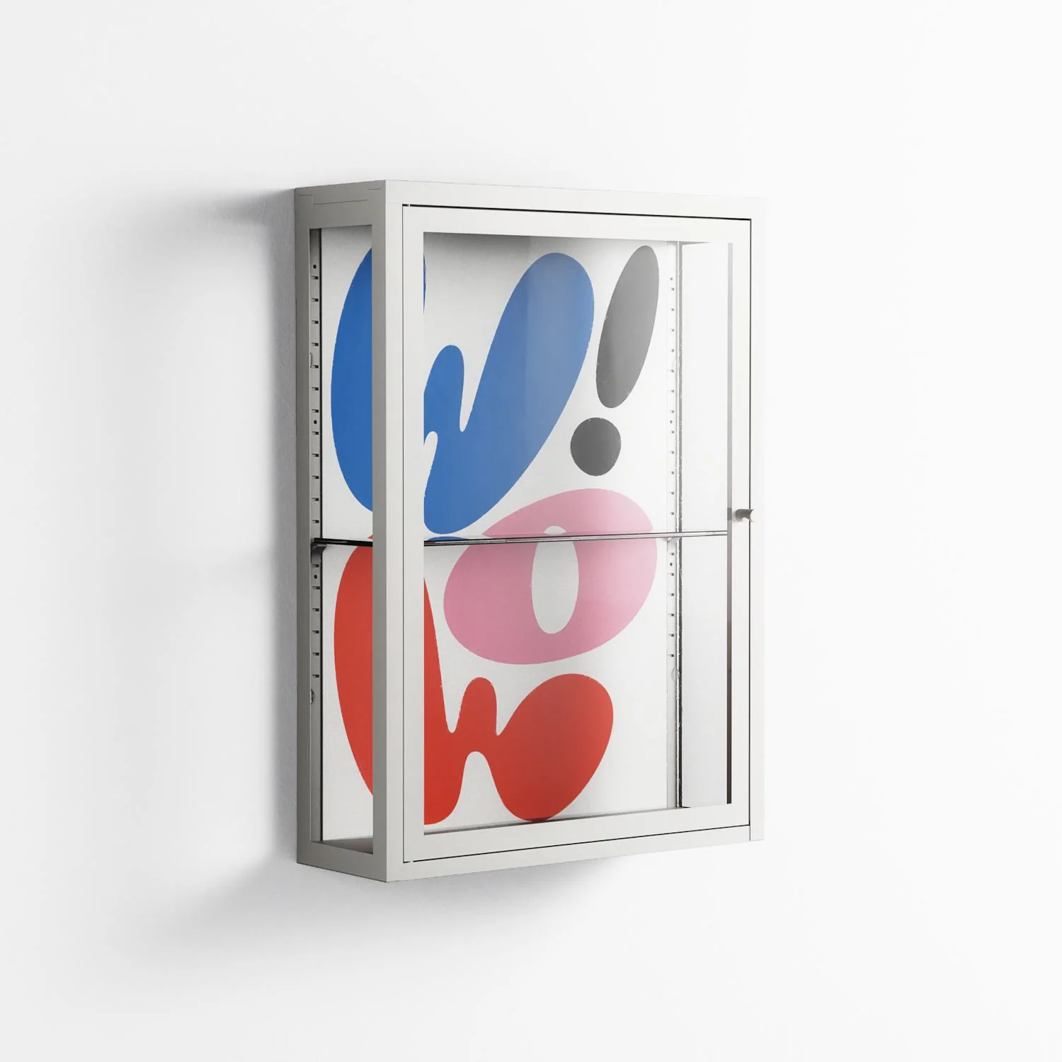 Wow - Wall Cabinet - Vratislav Pecka - Chalk - Clear glass - Image 4