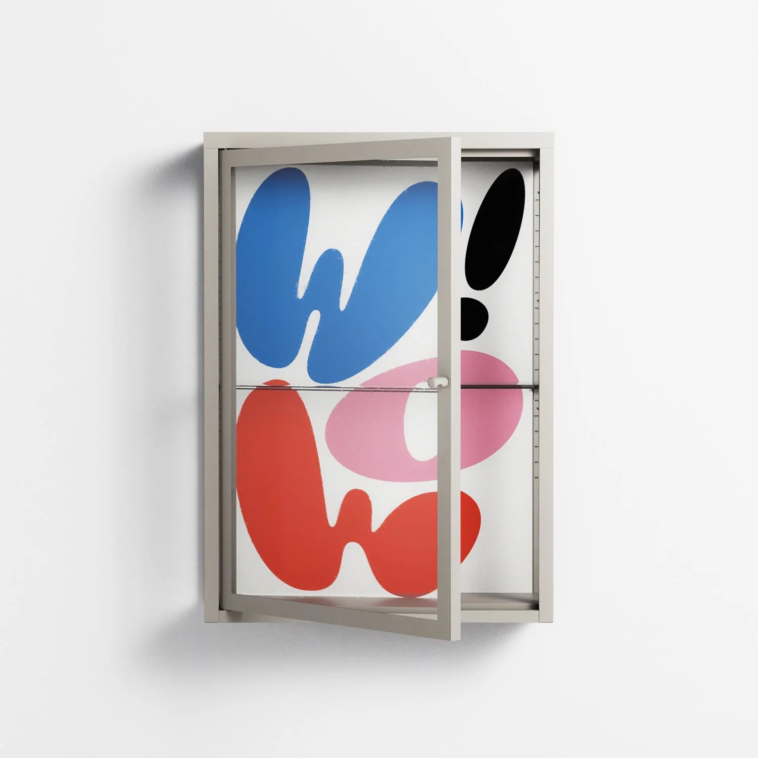 Wow - Wall Cabinet - Vratislav Pecka - Pebble - Clear glass - Image 2