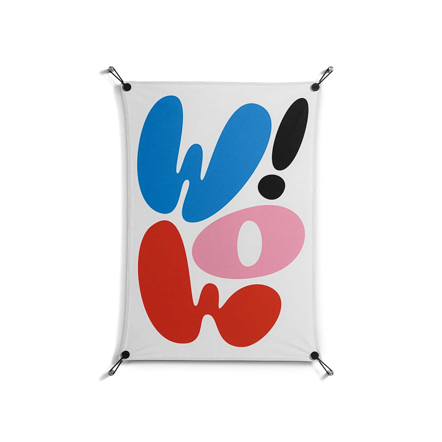 Wow - Work On Wall - Vratislav Pecka - Black - 70 x 100 cm