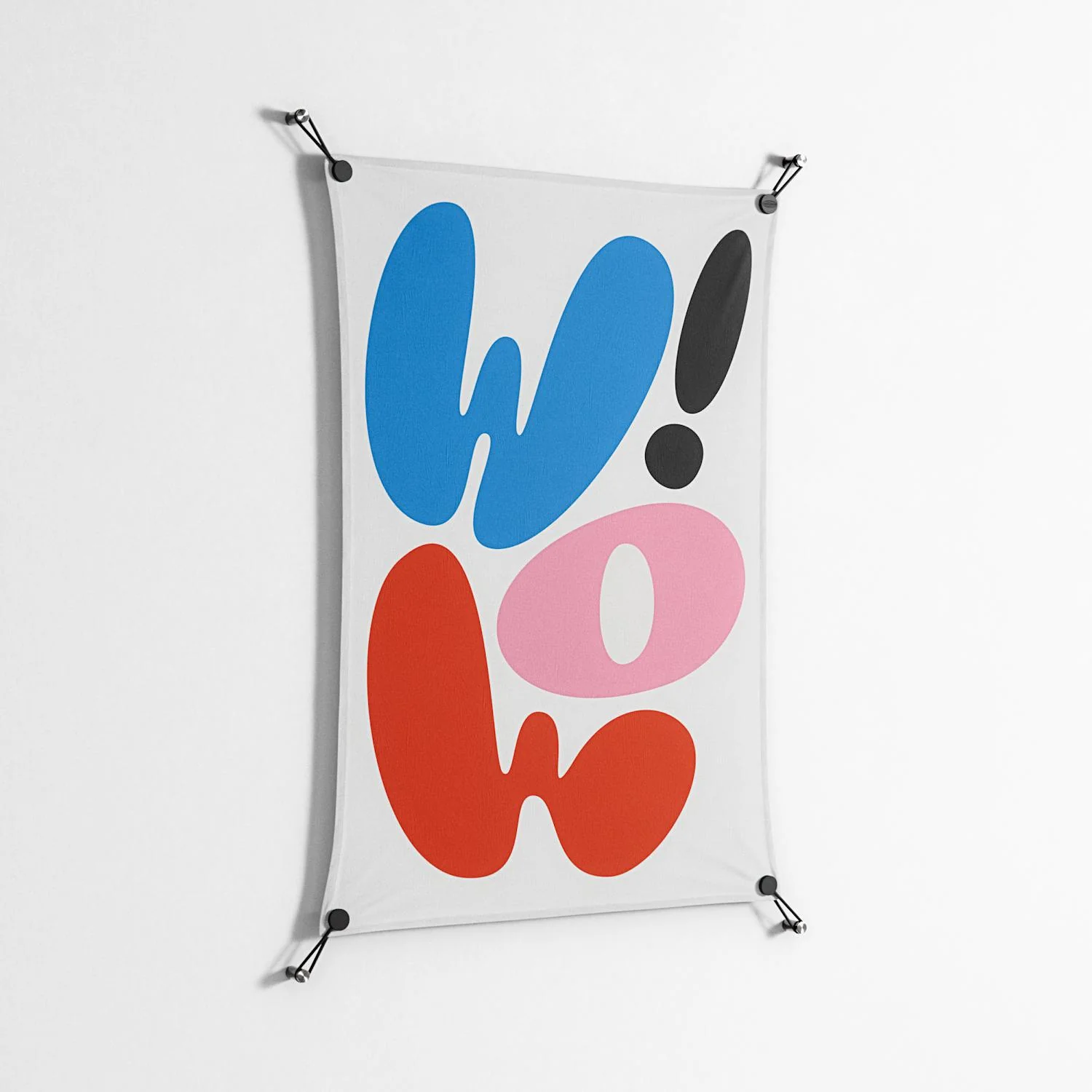 Wow - Work On Wall - Vratislav Pecka - Black - 70 x 100 cm - Image 2