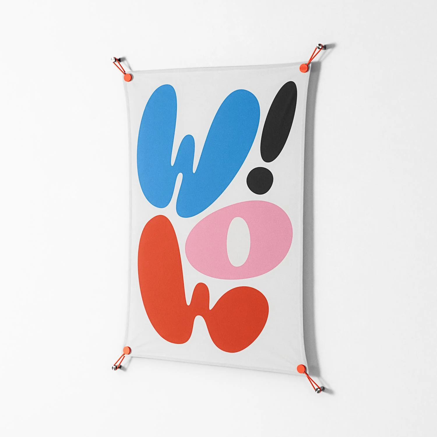 Wow - Work On Wall - Vratislav Pecka - Orange - 70 x 100 cm - Image 2