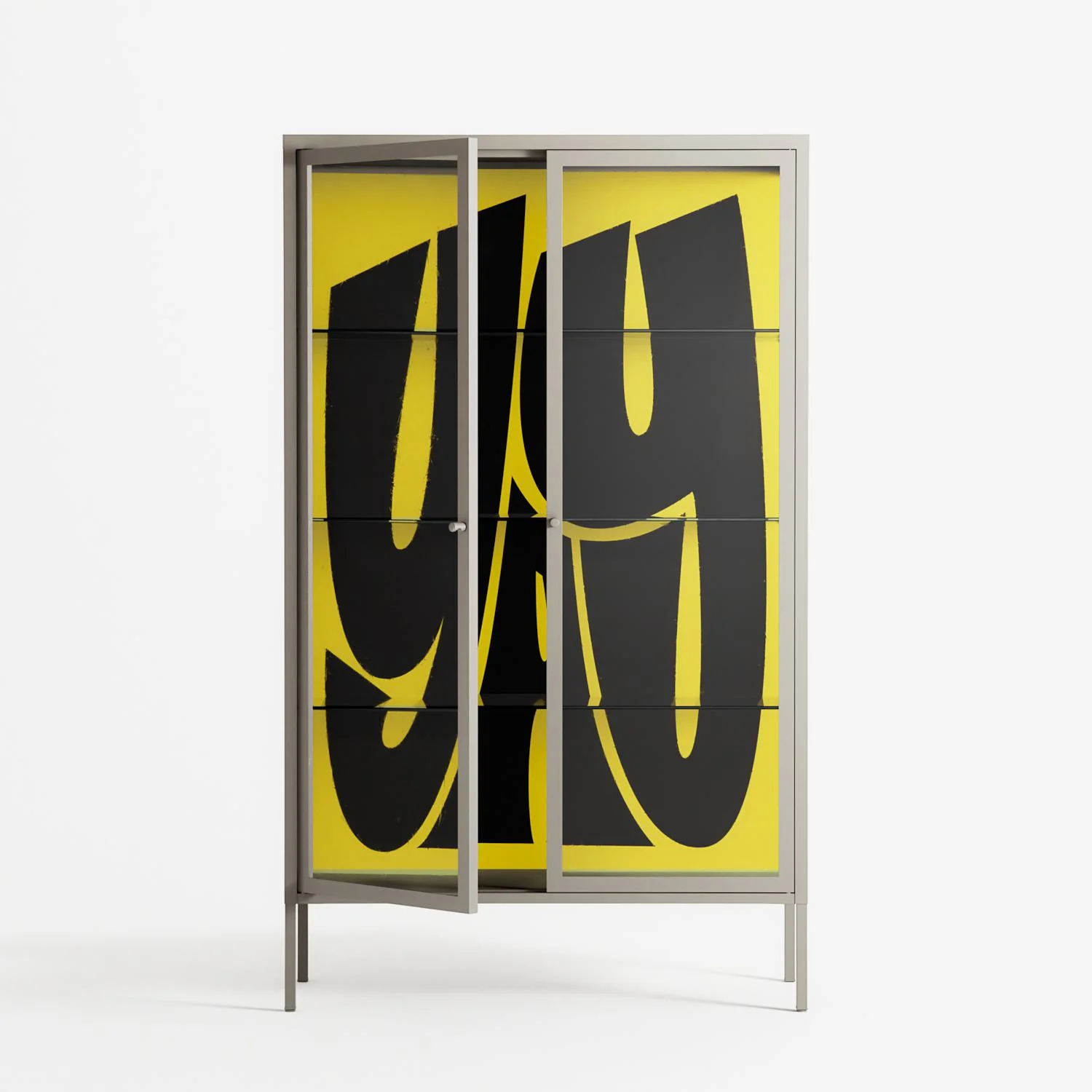 Yay - Cabinet - Vratislav Pecka - Pebble - Clear glass - Image 2