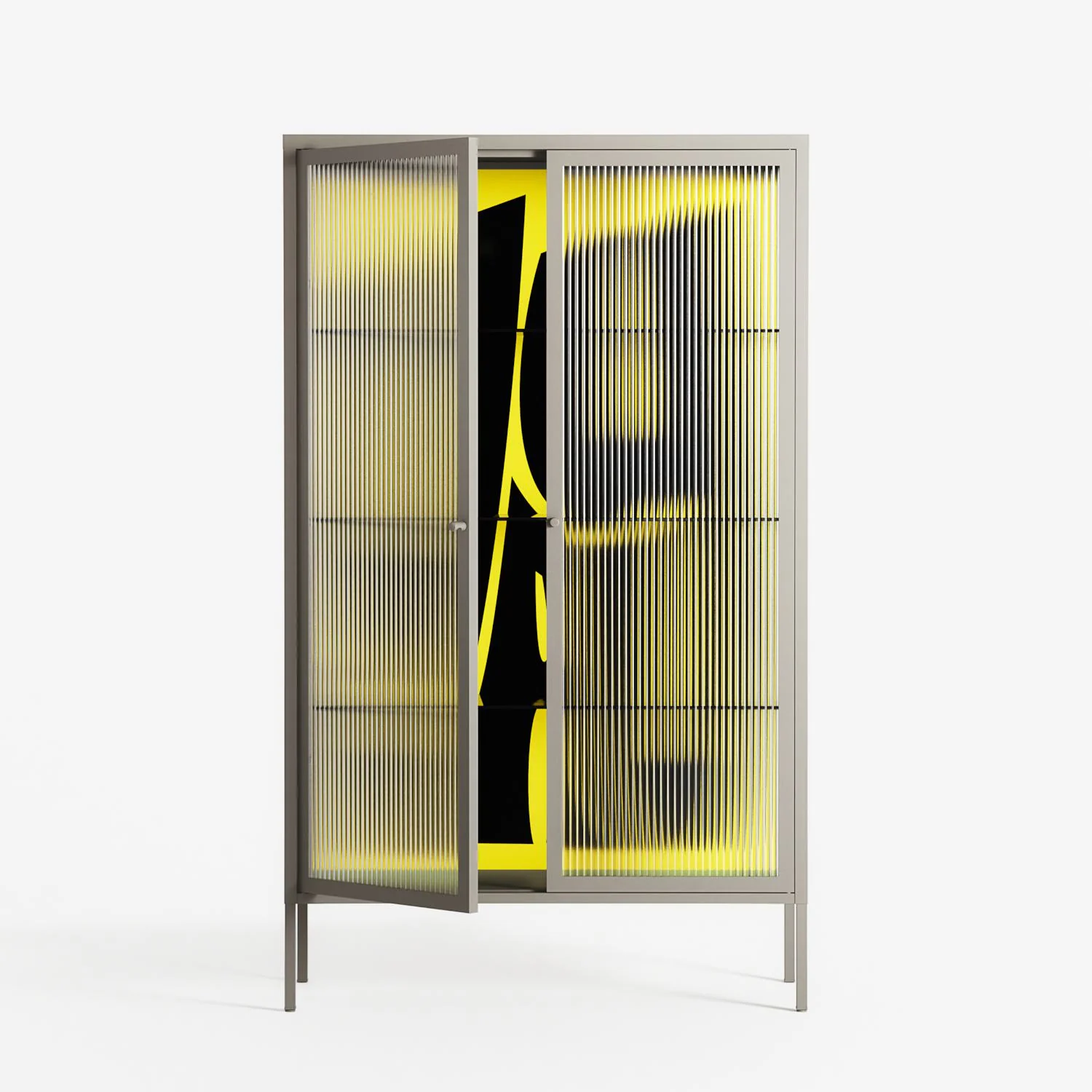 Yay - Cabinet - Vratislav Pecka - Pebble - Reeded glass - Image 2